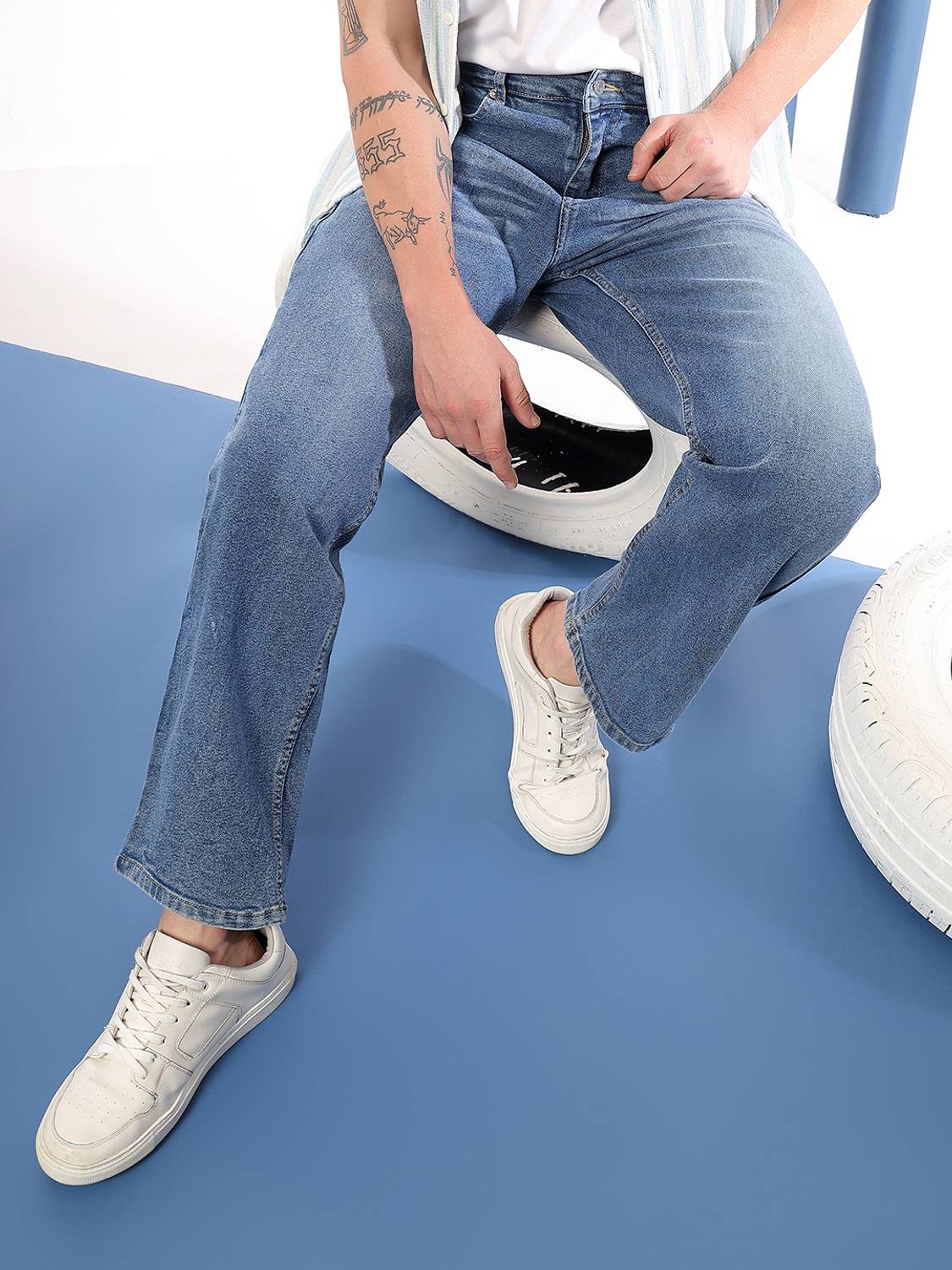 KOTTY Regular Men Blue Jeans - Image 3