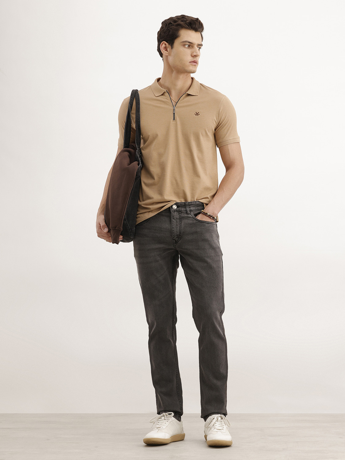 Image of WROGN Slim Men Dark Grey Jeans