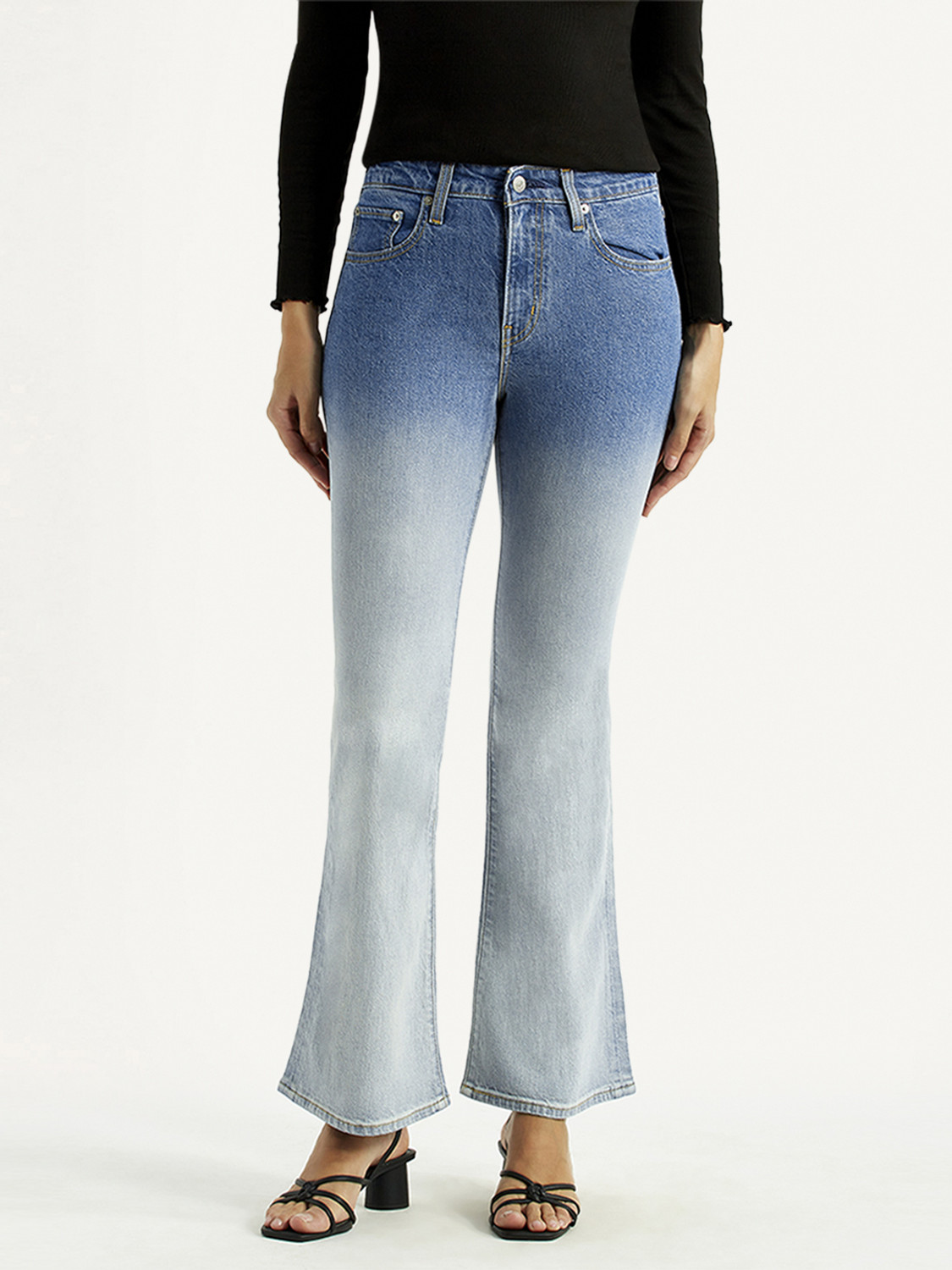 Image of LEVI'S Flared Women Blue Jeans