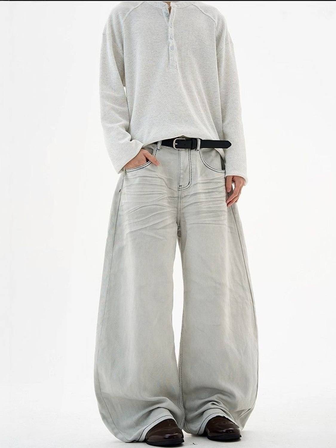 Suo Regular Men Grey Jeans - Image 3