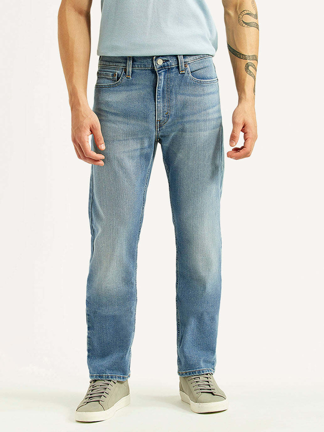Image of LEVI'S Straight Fit Men Light Blue Jeans