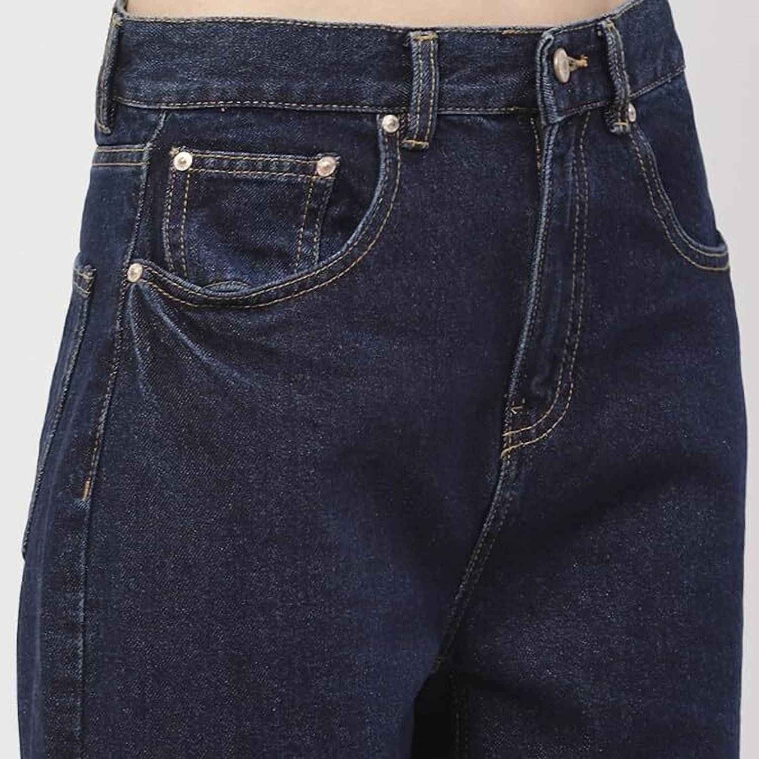AngelFab Boyfriend Women Blue Jeans