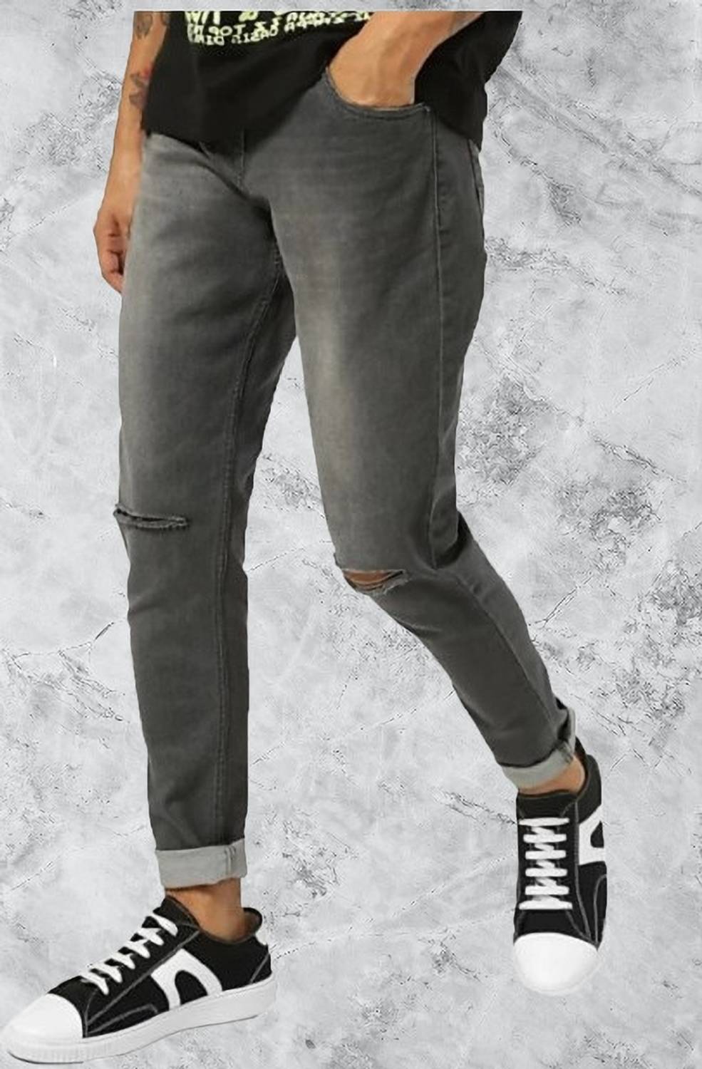 BuaGi Regular Men Grey Jeans