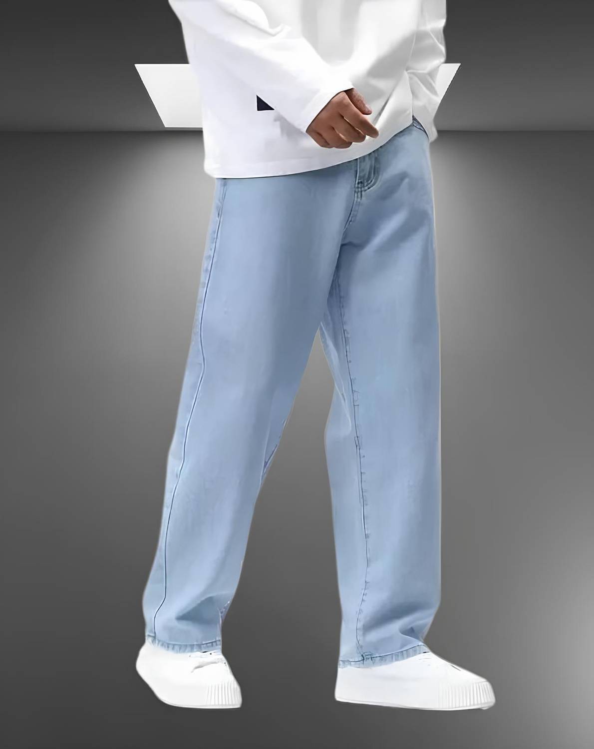 INDIVANE Relaxed Fit Men Light Blue Jeans - Image 3