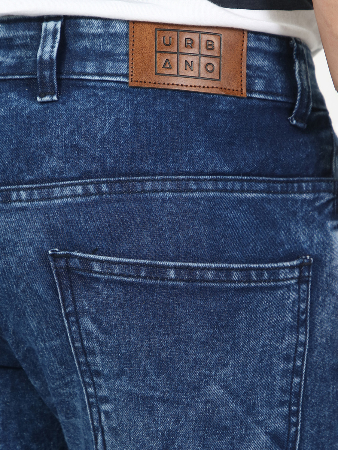 Image of Urbano Fashion Regular Men Blue Jeans