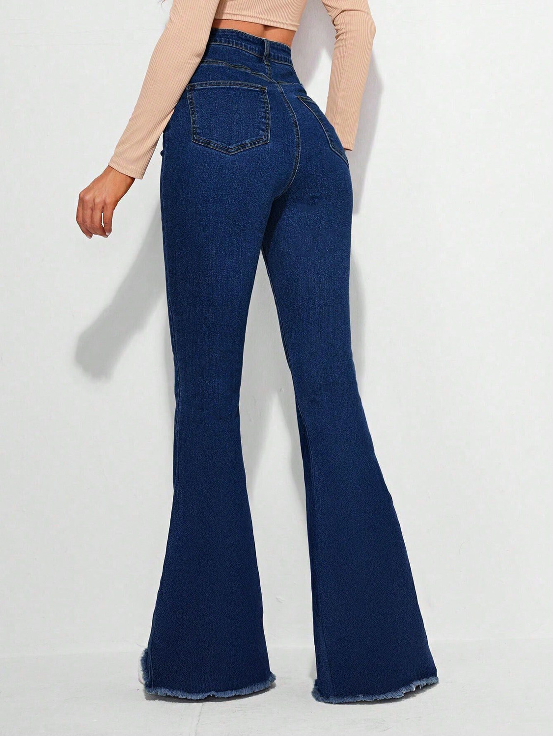 Image of KOTTY Boot-Leg Women Blue Jeans