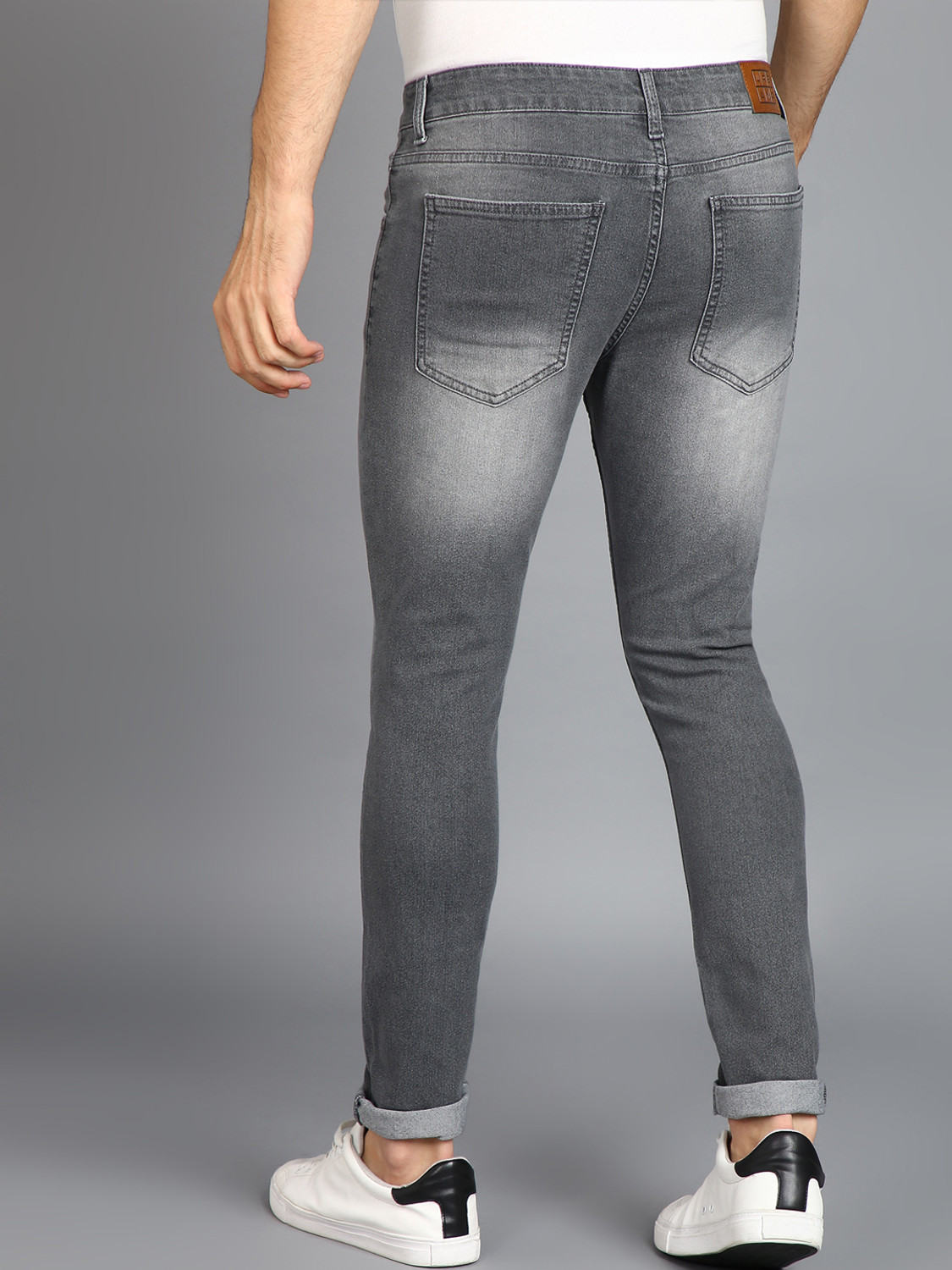 Image of Urbano Fashion Regular Men Dark Grey Jeans