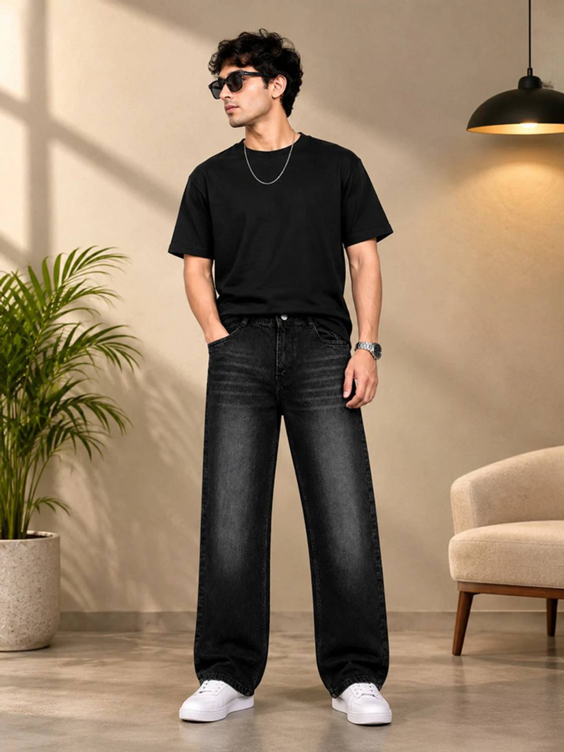 BLACK REY Straight Fit Men Black Jeans - Image 5