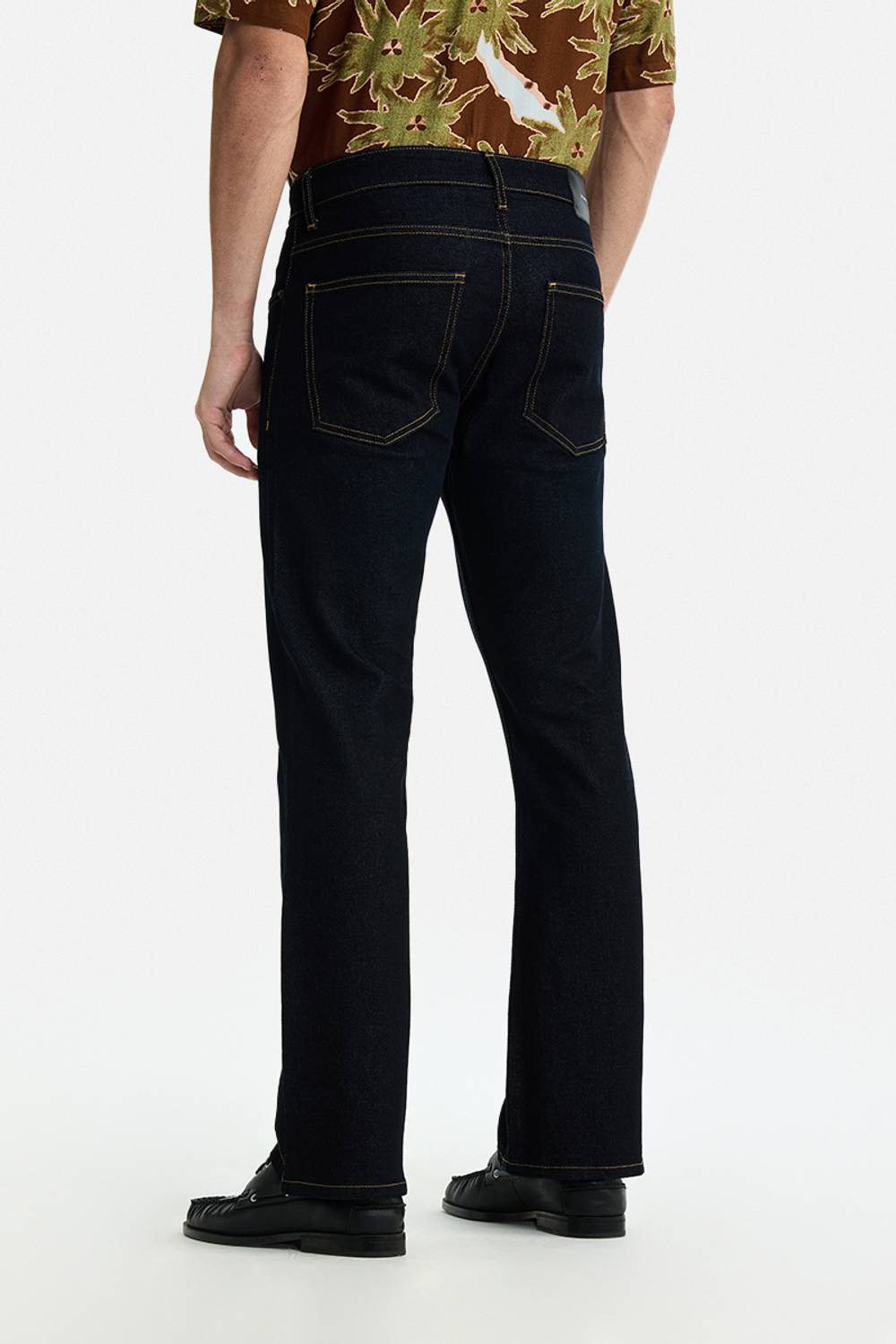 Snitch Boot-Leg Men Dark Blue Jeans - Image 5