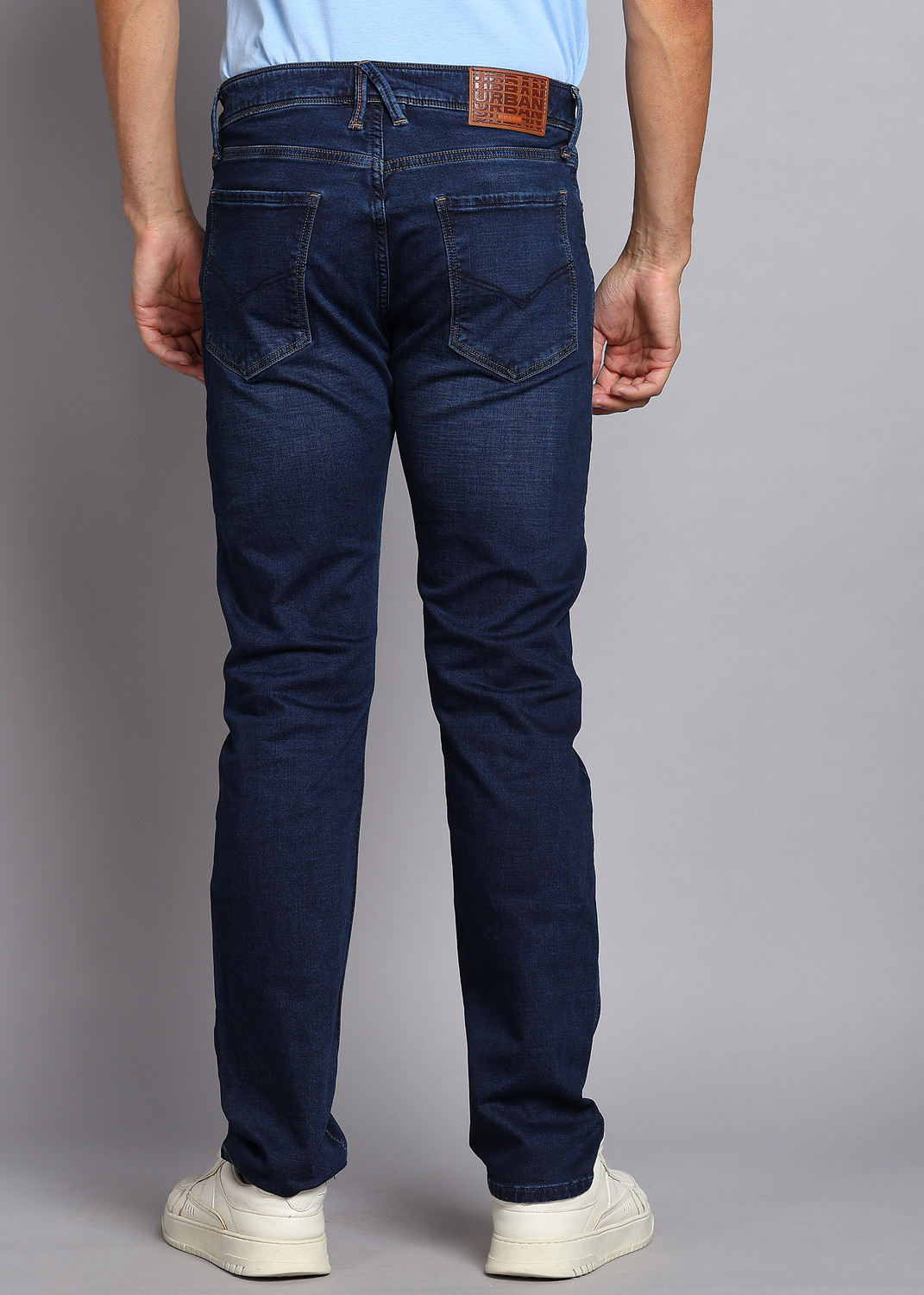 Image of KILLER Straight Fit Men Dark Blue Jeans