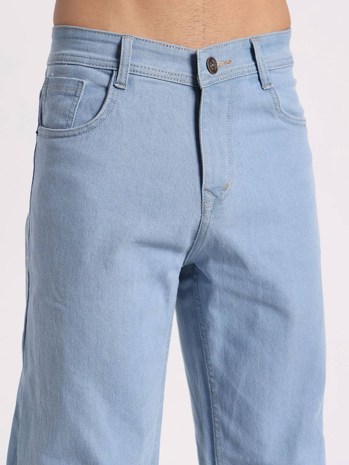 HANGERHOOD Straight Fit Men Blue Jeans - Image 4