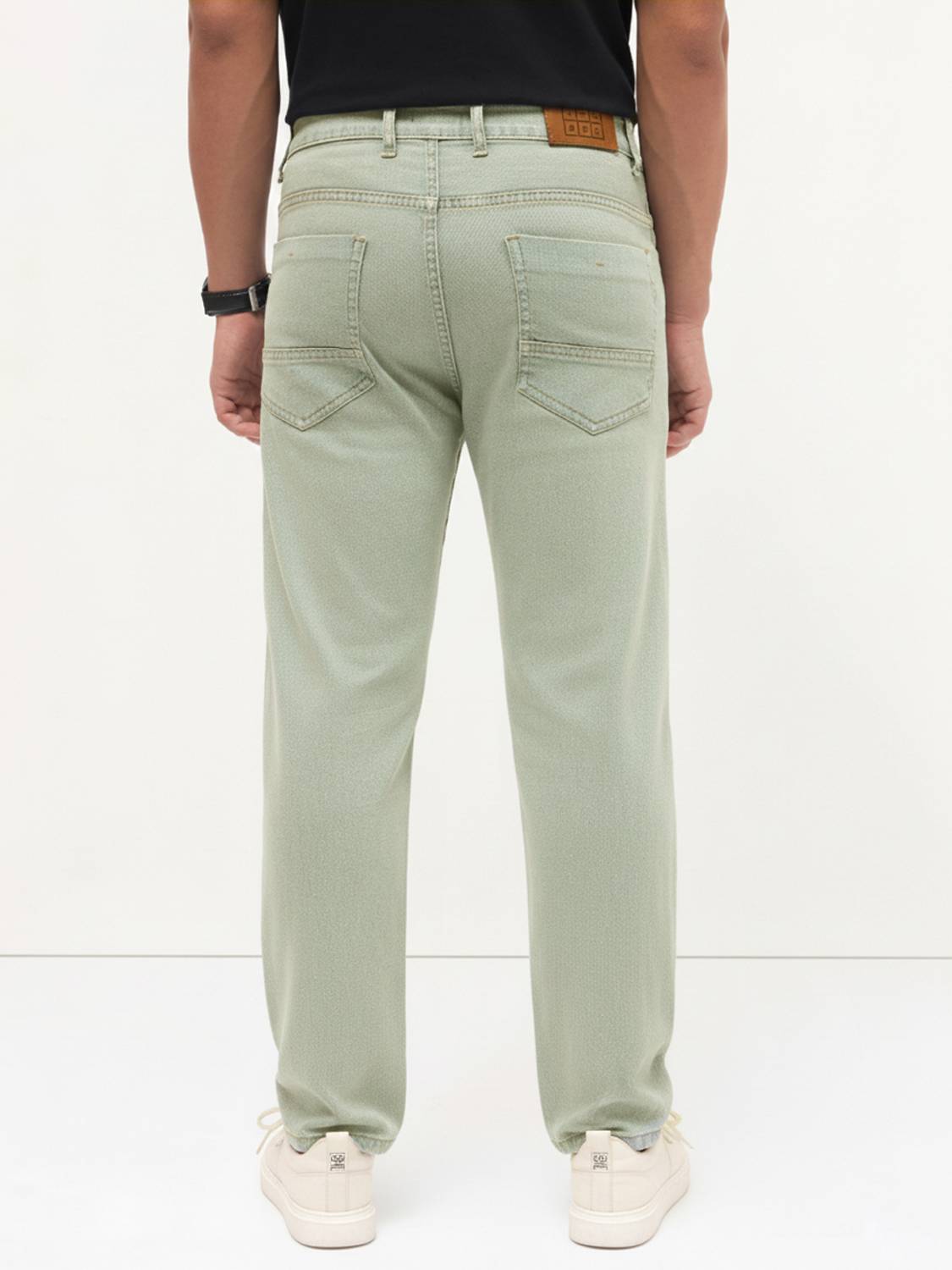 Men Regular Mid Rise Grey Jeans - Image 3