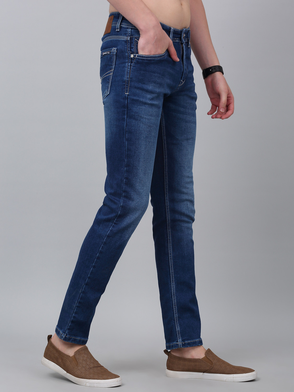 Image of CANTABIL Super Skinny Men Blue Jeans