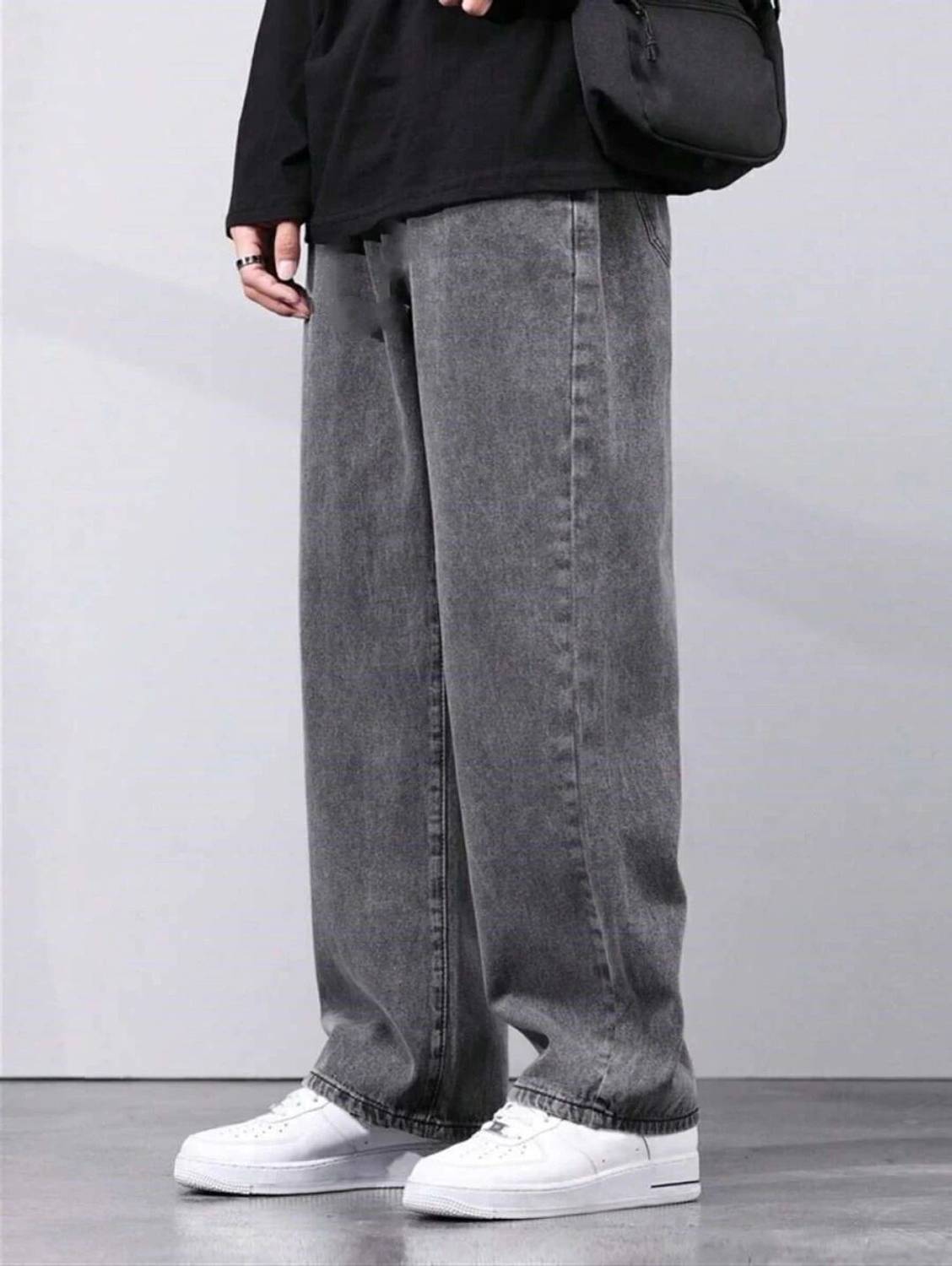 UNIFAV Boyfriend Men Blue Jeans - Image 4