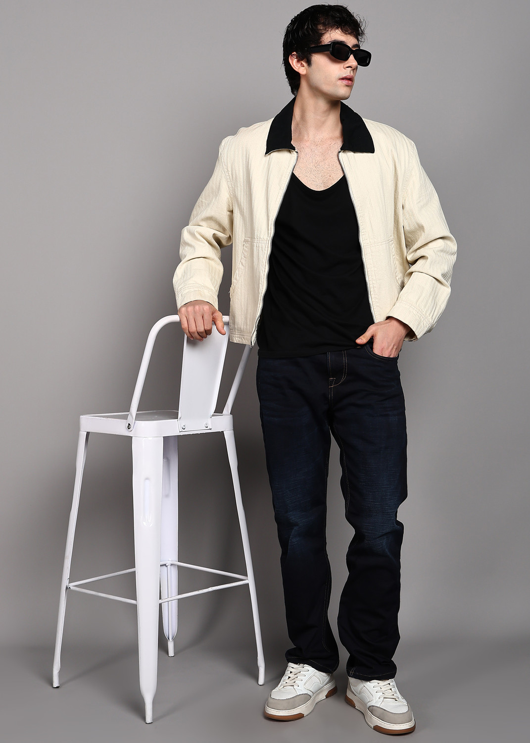 Image of KILLER Straight Fit Men Dark Blue Jeans