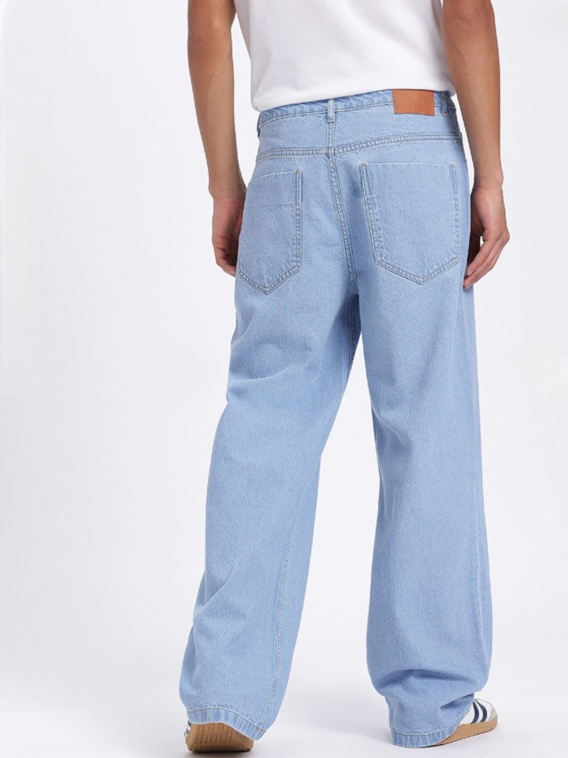Image of DENIM4MEN Straight Fit Men Light Blue Jeans