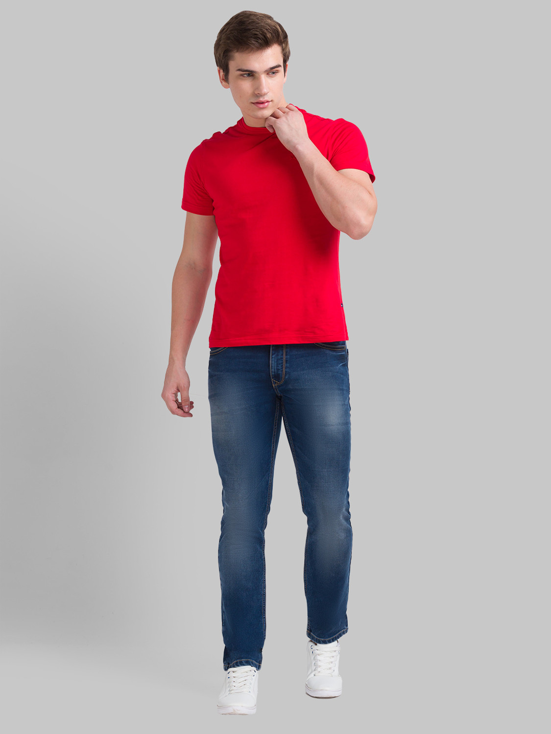 Image of PARX Tapered Fit Men Dark Blue Jeans