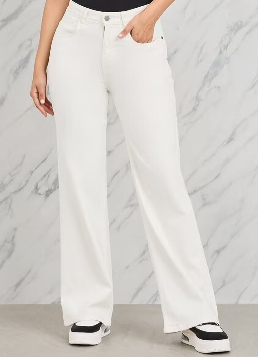 Image of Star4well Flared Women White Jeans