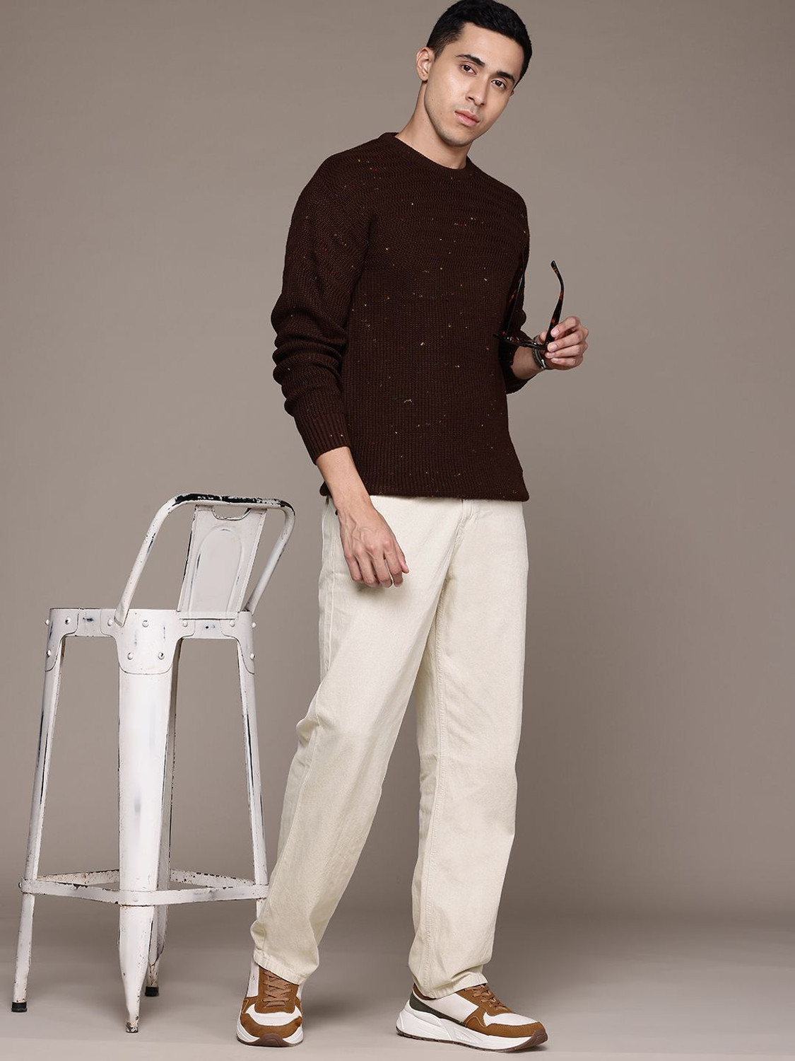 Image of Roadster Straight Fit Men White Jeans