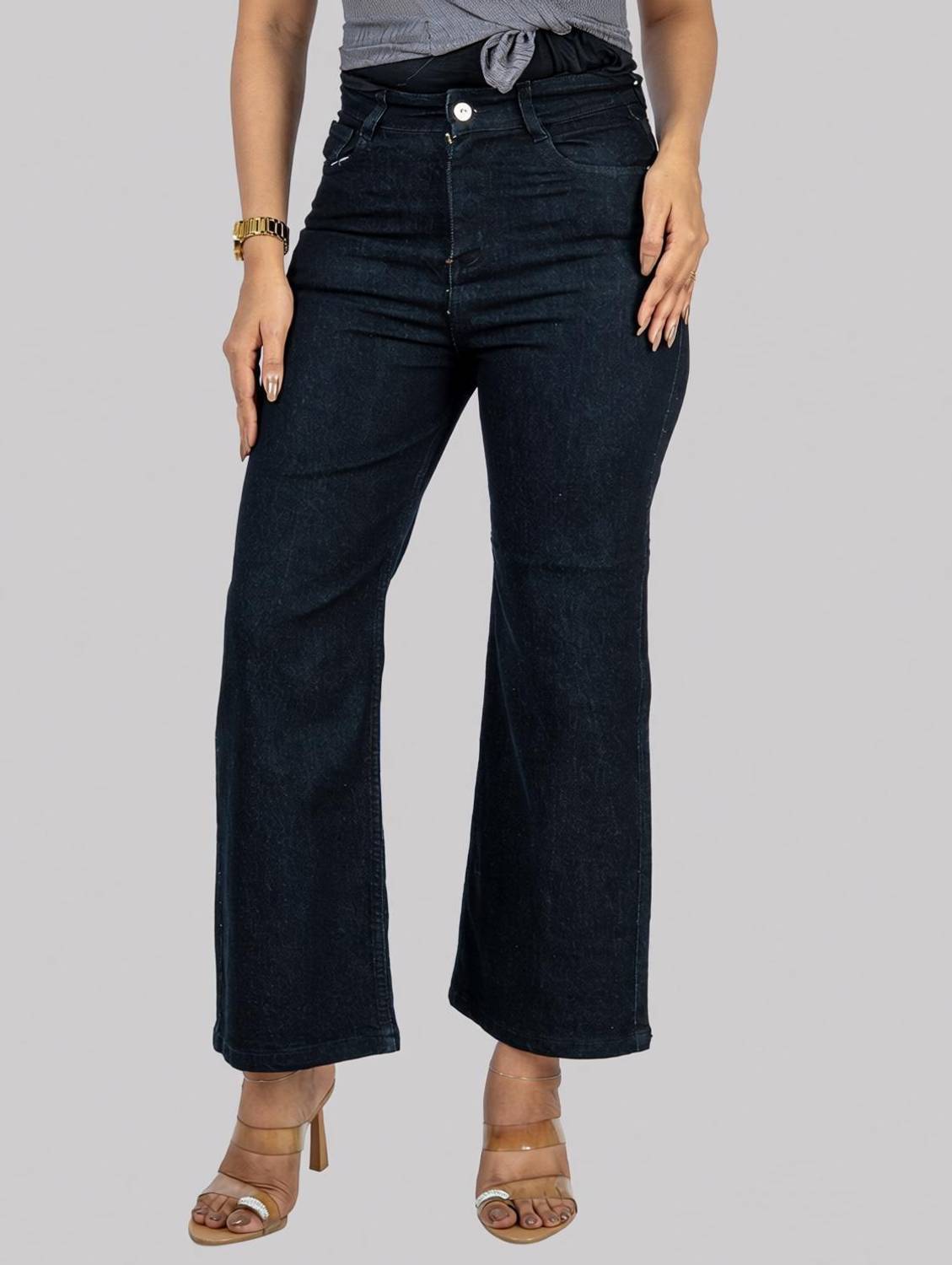 ROYAL MAJESTY Straight Fit Women Black Jeans