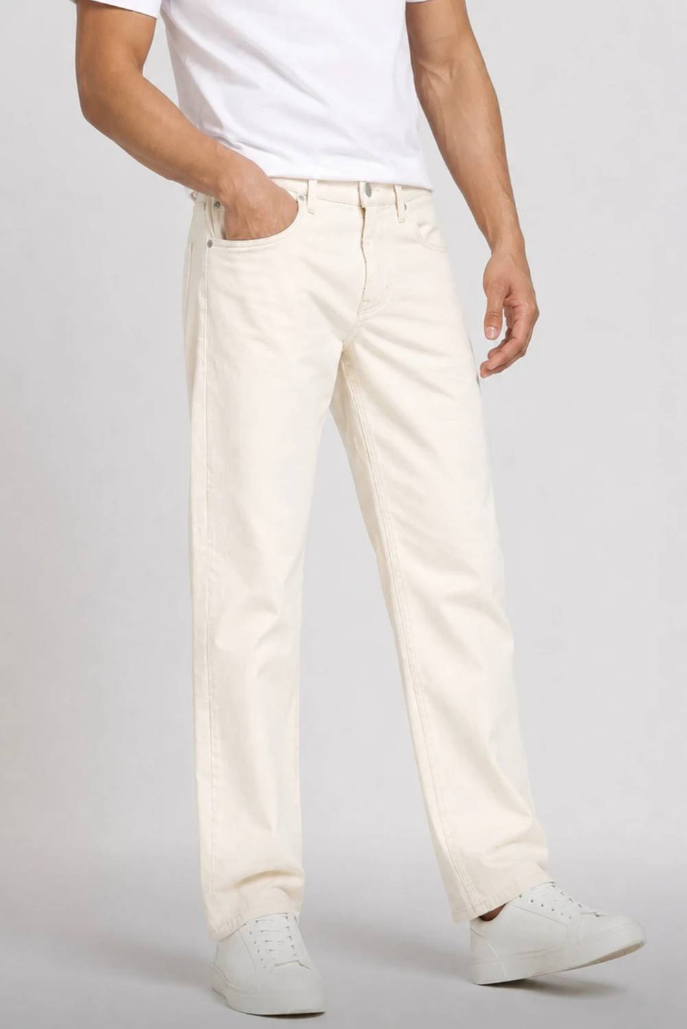 Zaba Denim Loose Fit Men Beige Jeans - Image 3
