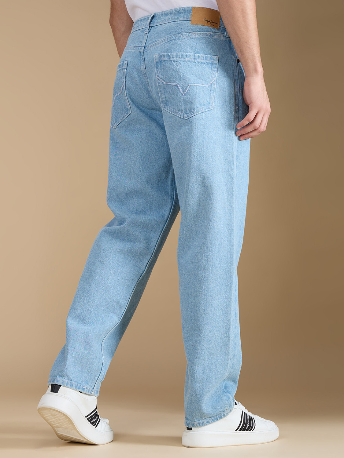 Image of Pepe Jeans Relaxed Fit Men Blue Jeans