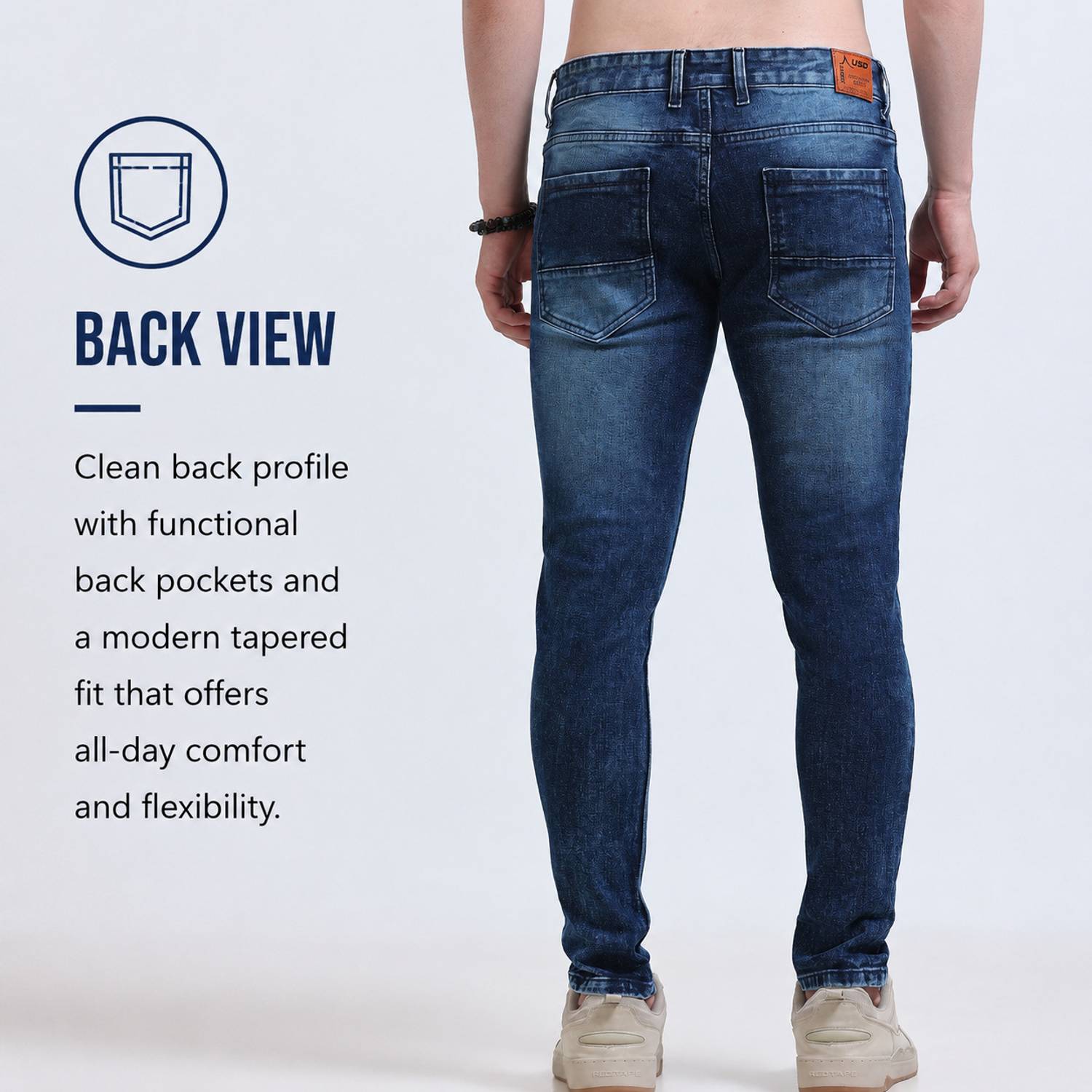 USD Skinny Men Blue Jeans - Image 2