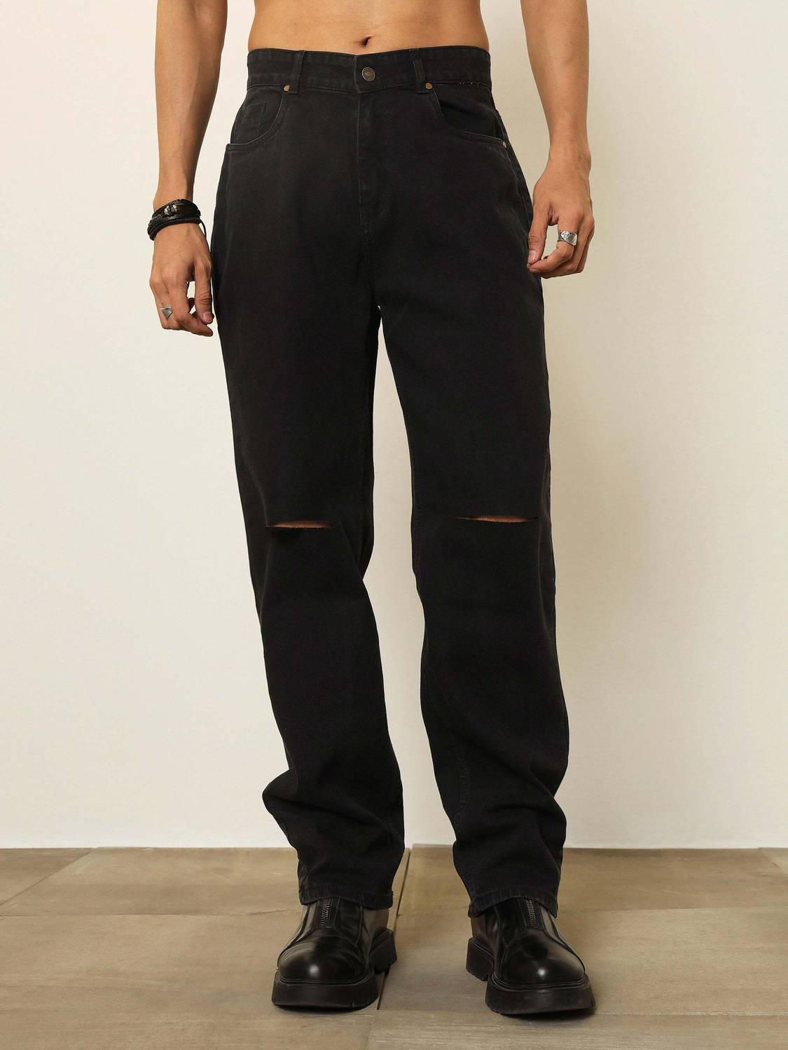 MASCLN SASSAFRAS Black Jeans - Image 1