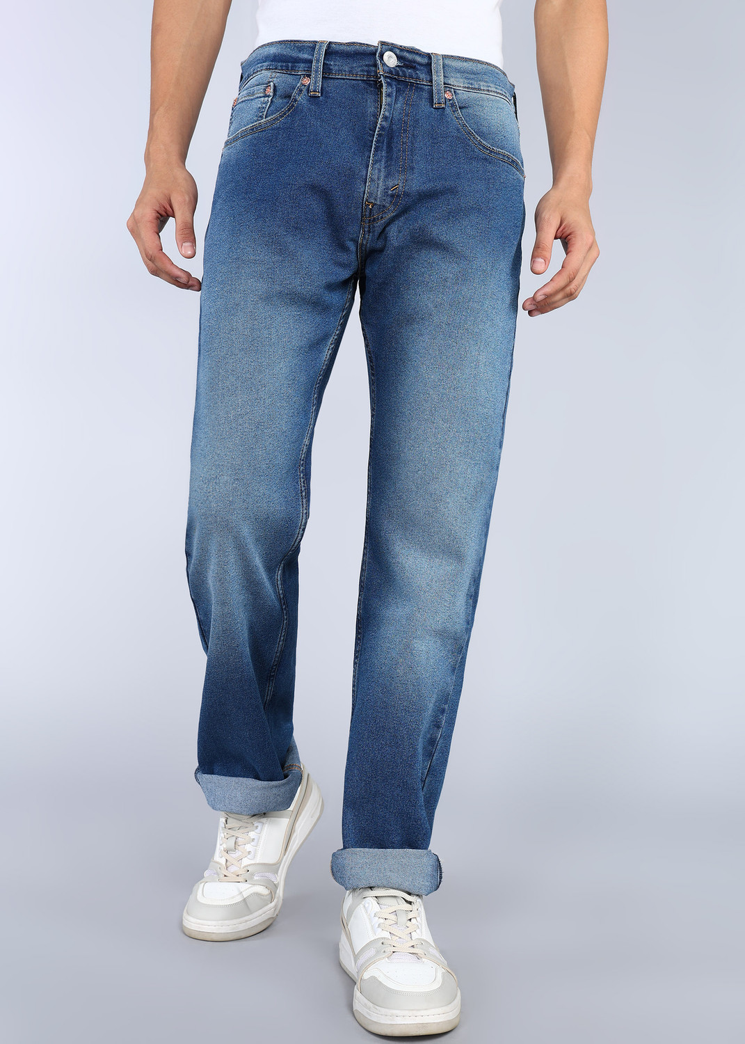 Image of LEVI'S Straight Fit Men Blue Jeans