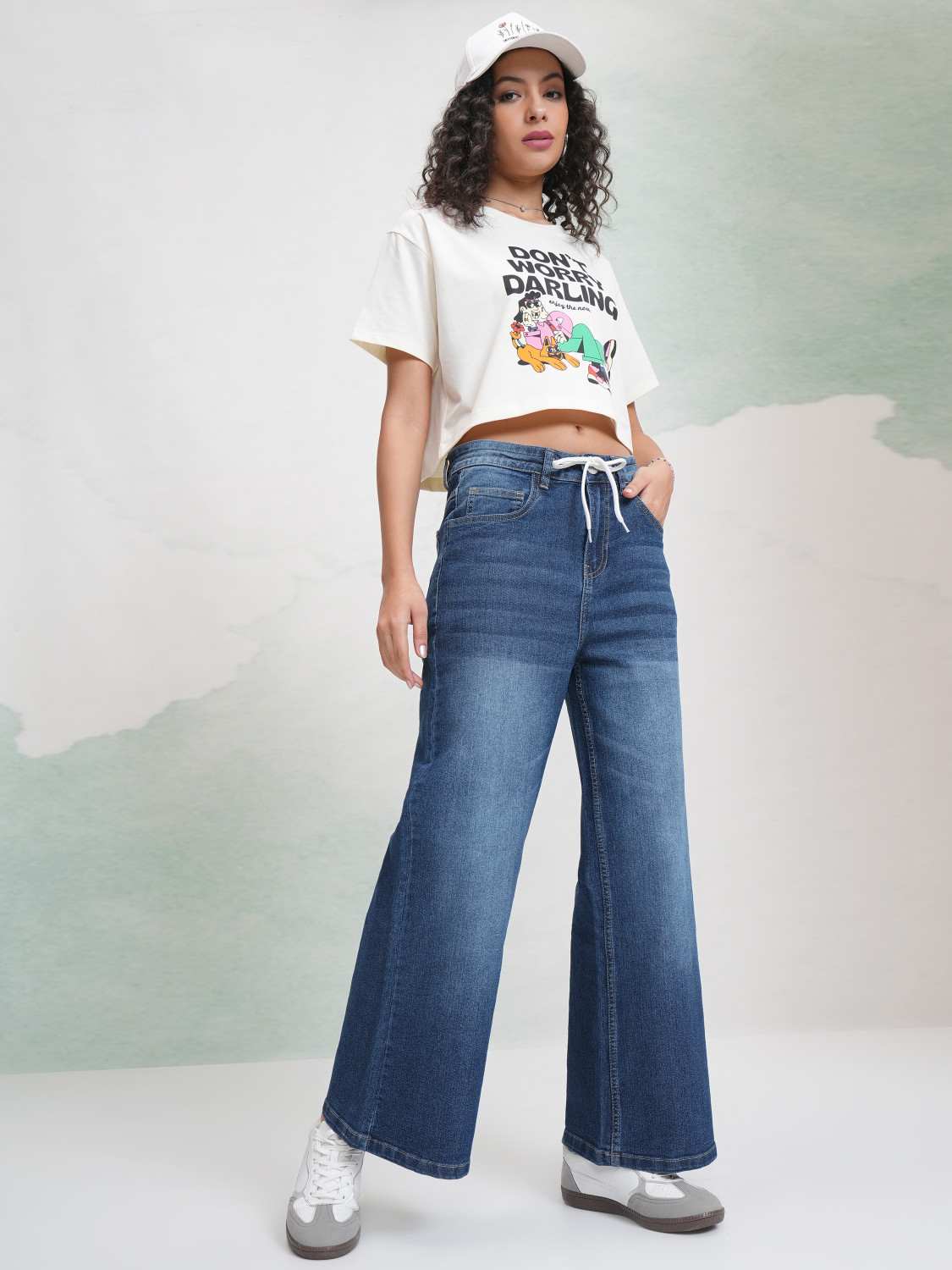 Image of Tokyo Talkies Boot-Leg Women Blue Jeans