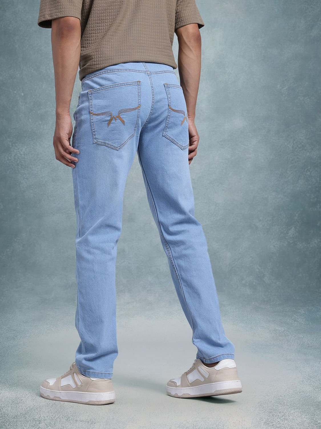 Image of Roadster Regular Men Blue Jeans