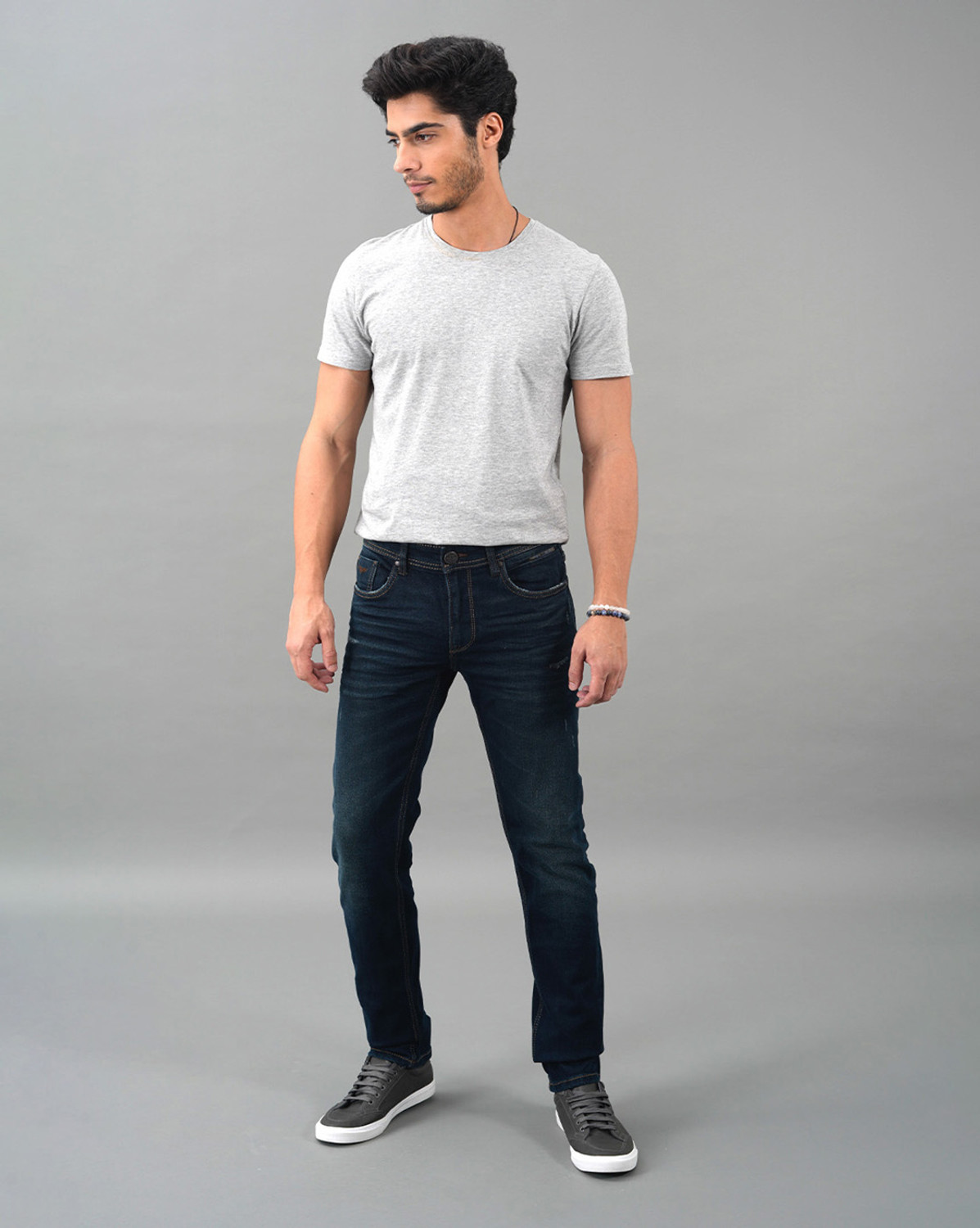 Image of ROOKIES Slim Men Dark Blue Jeans