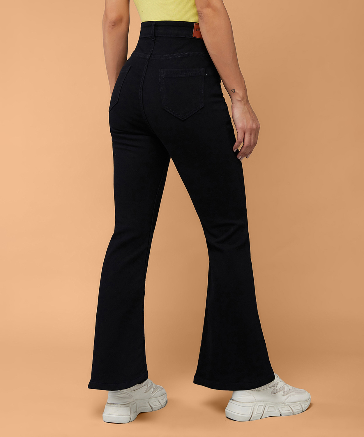Image of Miss Chase Boot-Leg Women Black Jeans