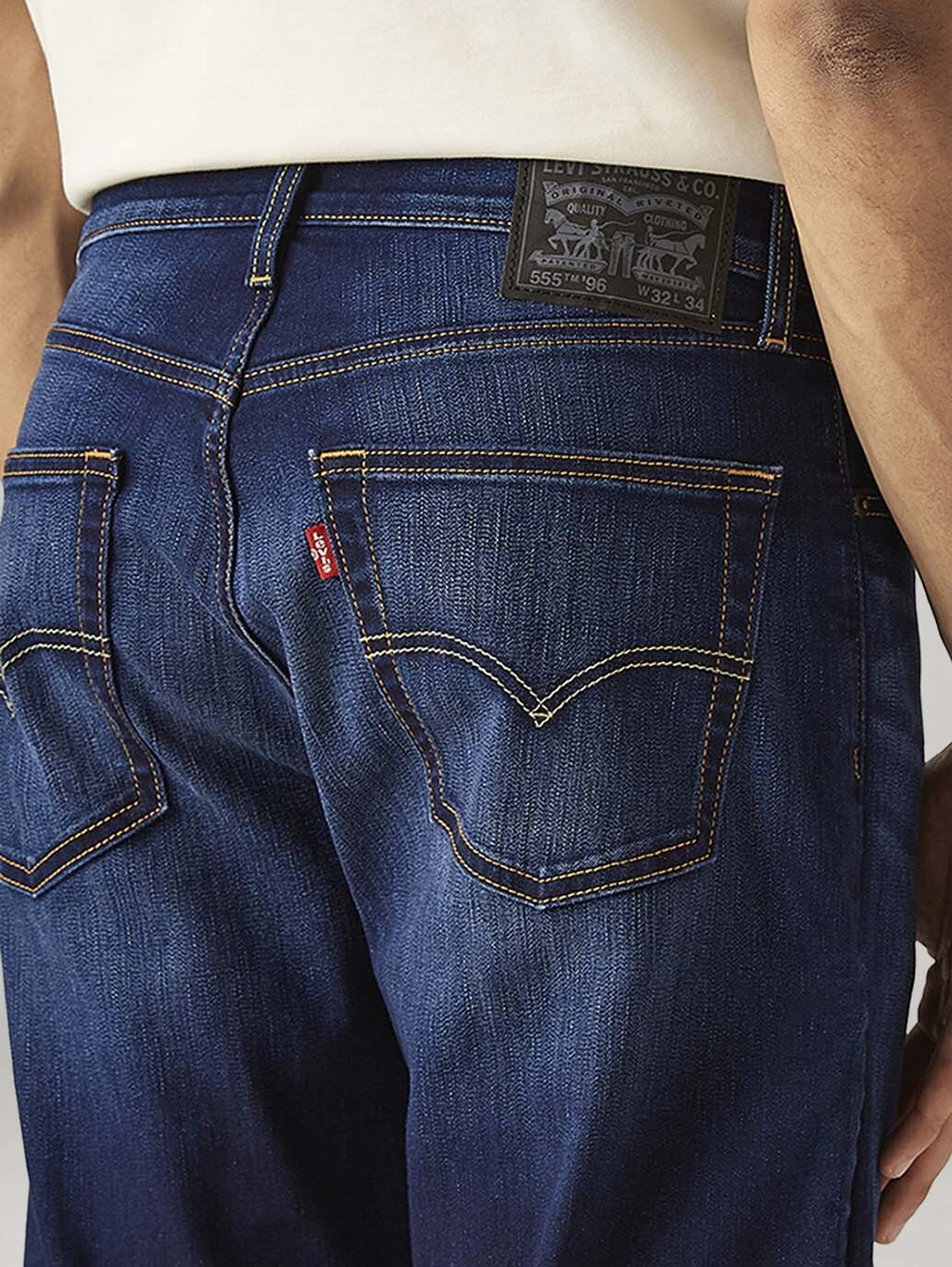 Image of LEVI'S Straight Fit Men Blue Jeans