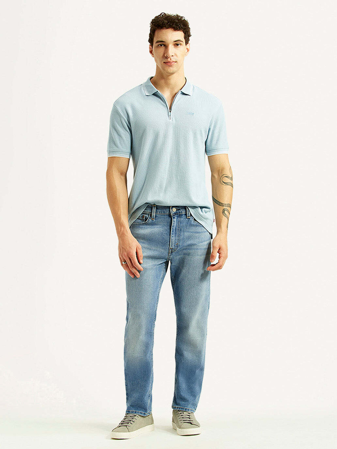 Image of LEVI'S Straight Fit Men Light Blue Jeans