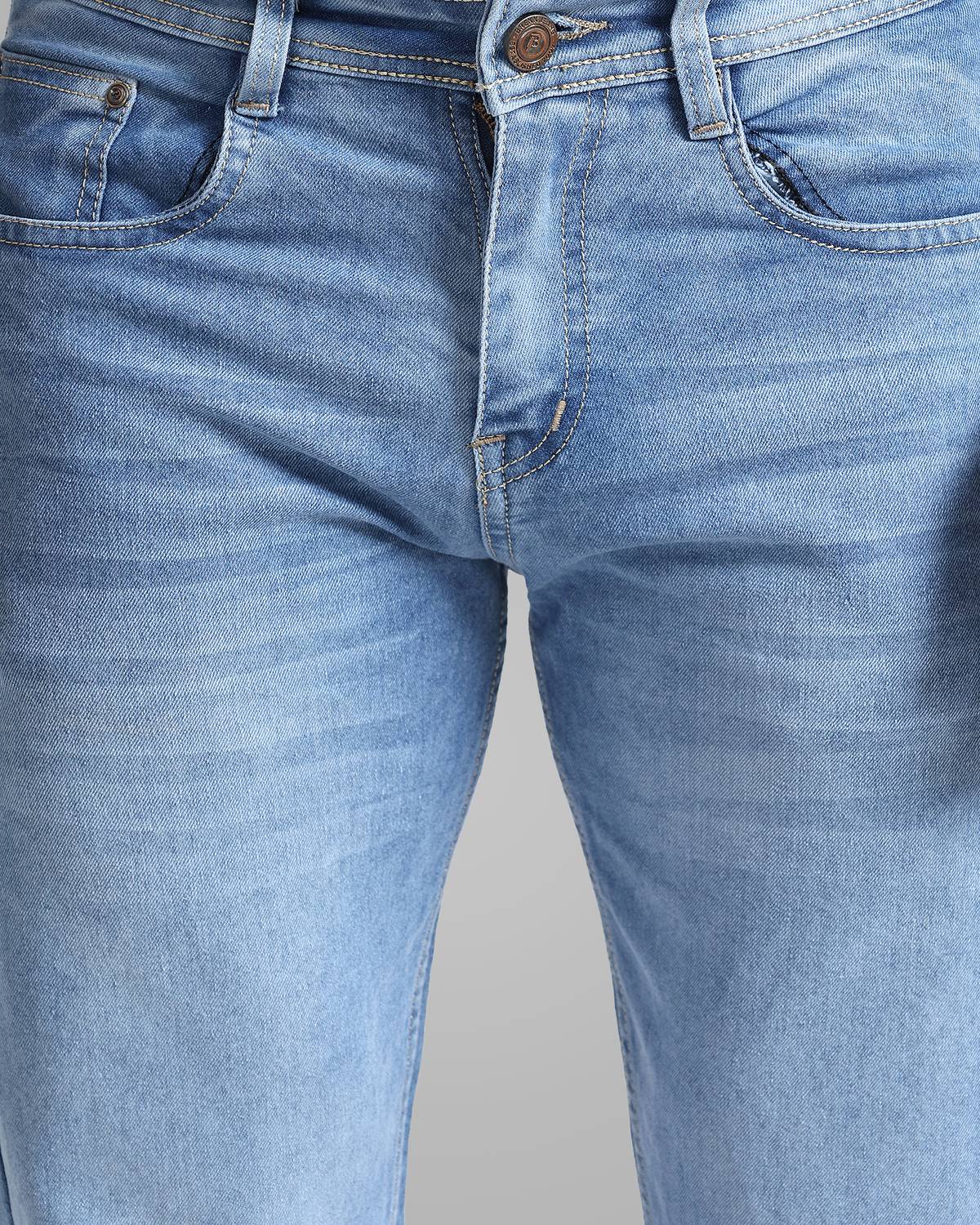 Wanted Straight Fit Men Light Blue Jeans