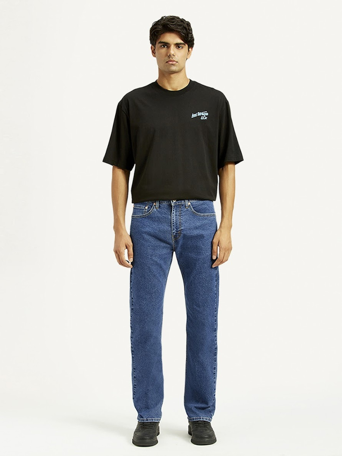 Image of LEVI'S 505 Straight Fit Men Blue Jeans