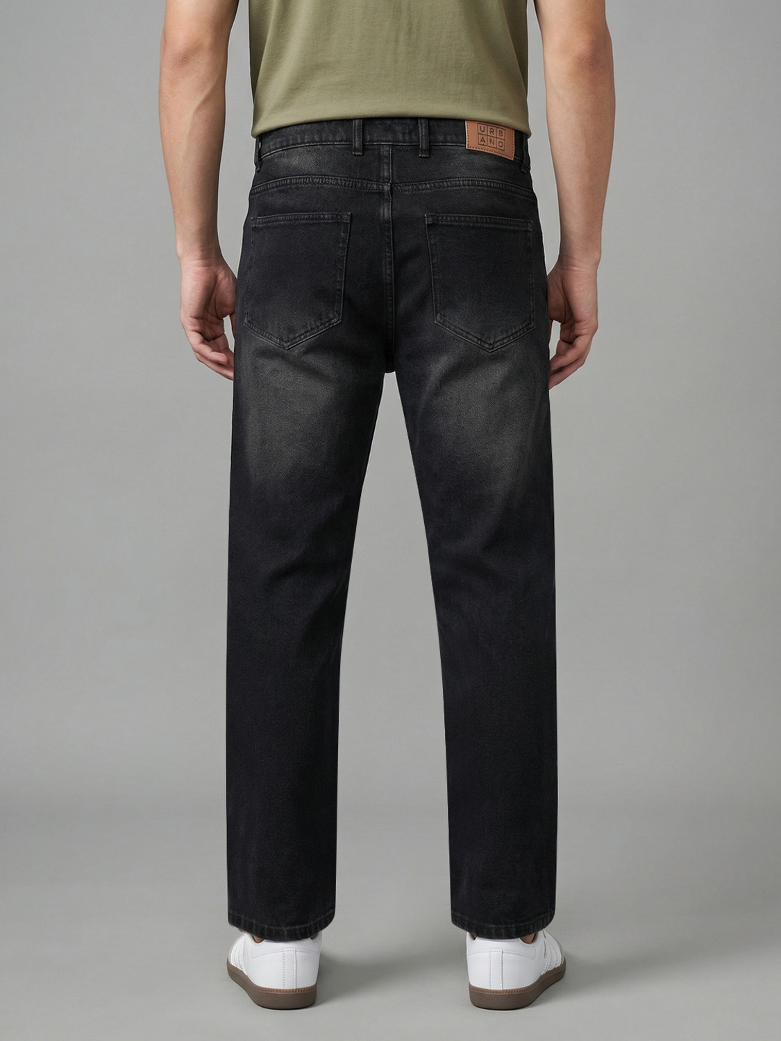 Image of Urbano Fashion Relaxed Fit Men Black Jeans