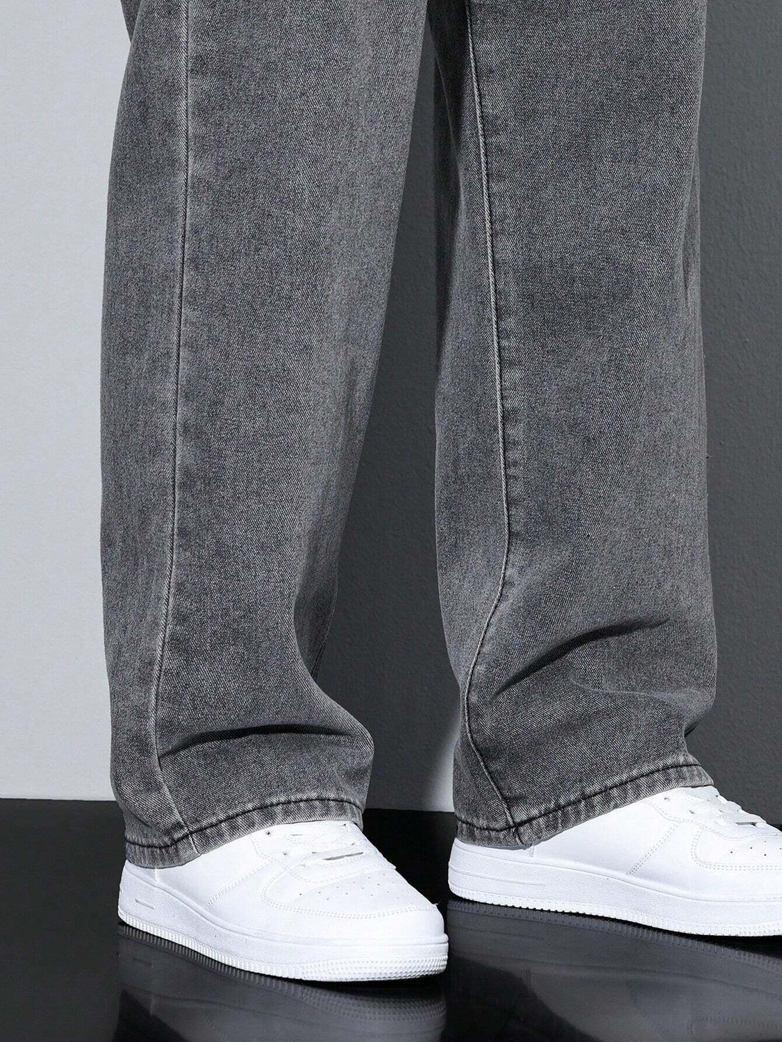 Image of CABRRR Loose Fit Men Grey Jeans
