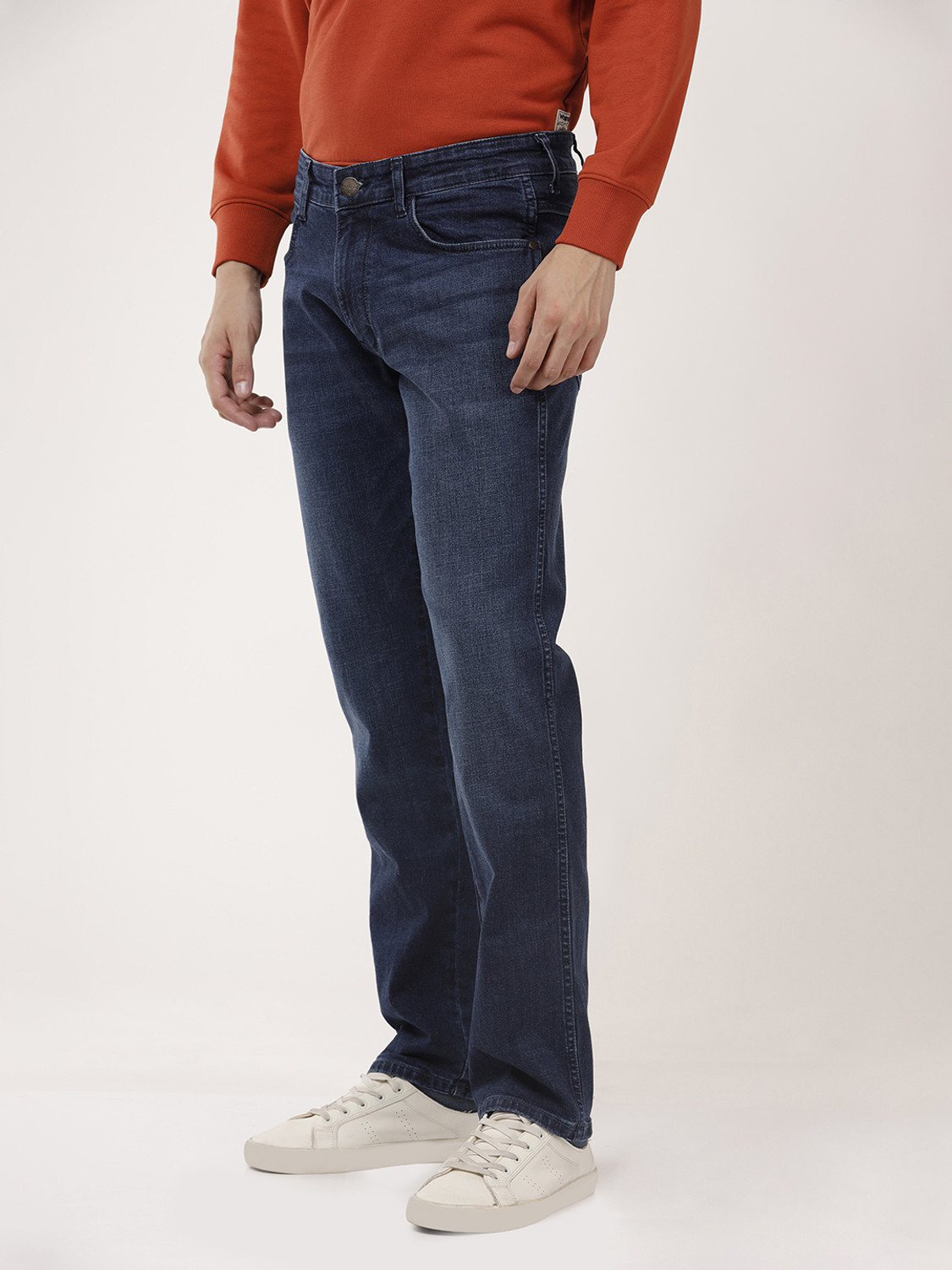 Image of Wrangler Regular Men Blue Jeans