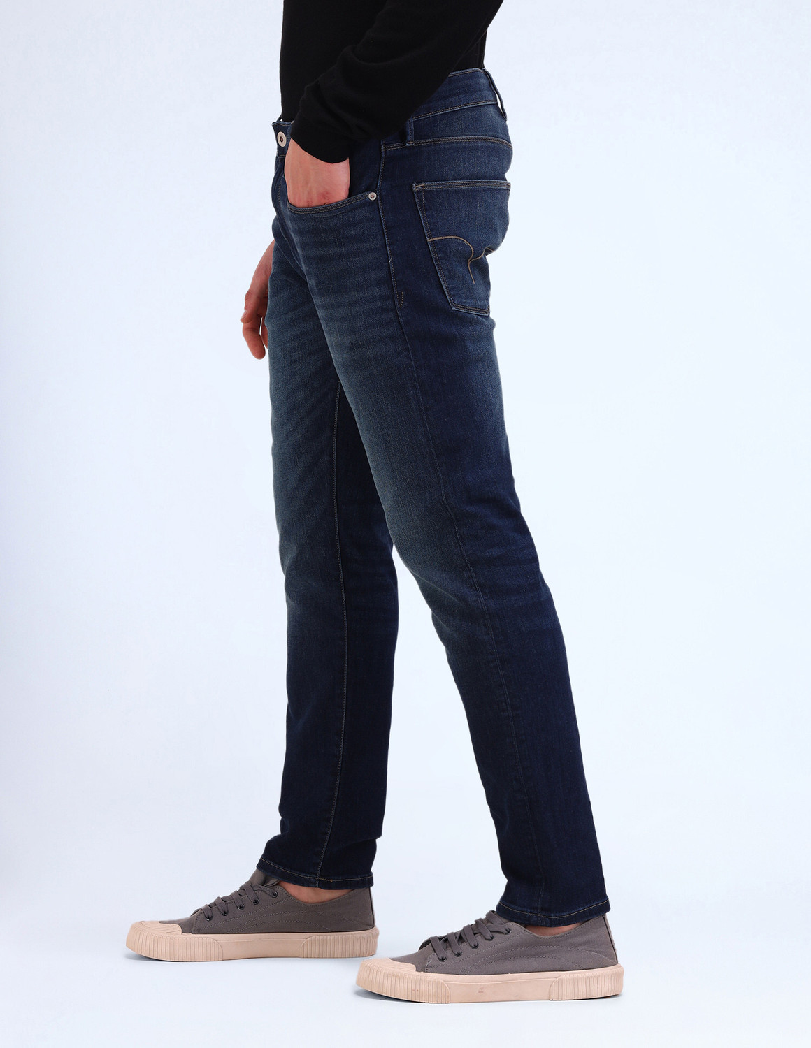 Image of FLYING MACHINE Slim Men Blue Jeans