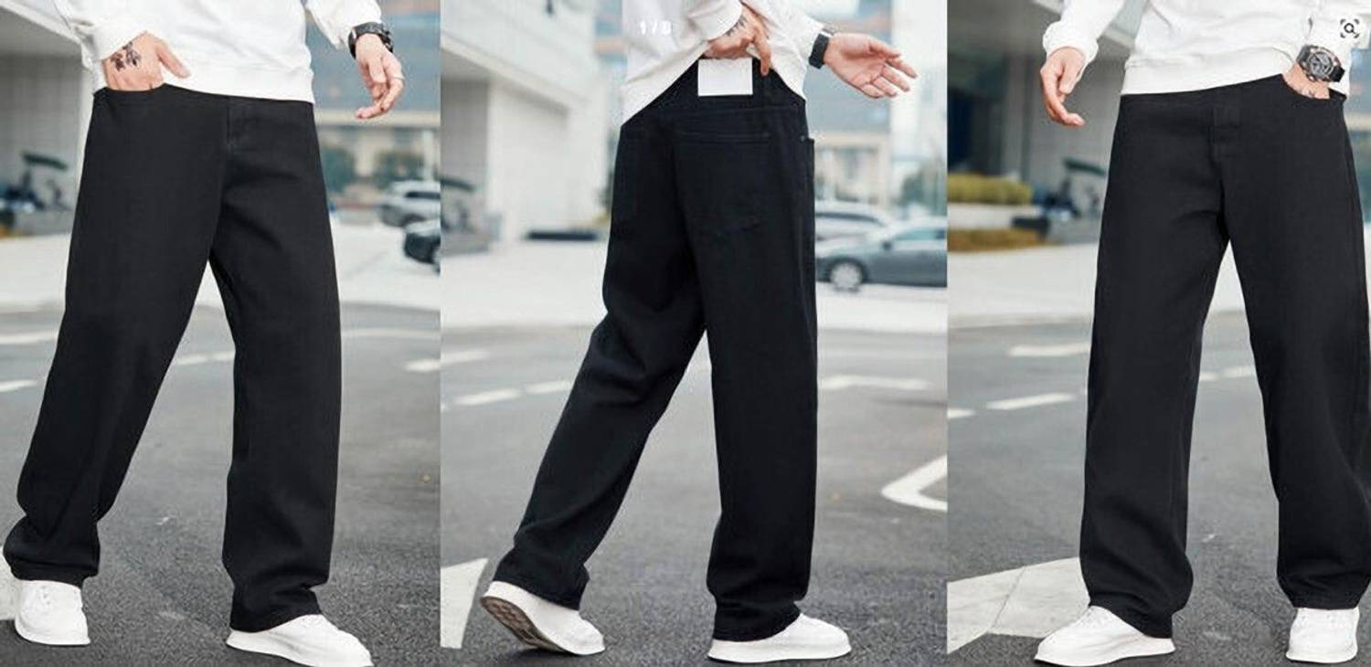 ZAYSH Loose Fit Black Jeans for Men - Image 3
