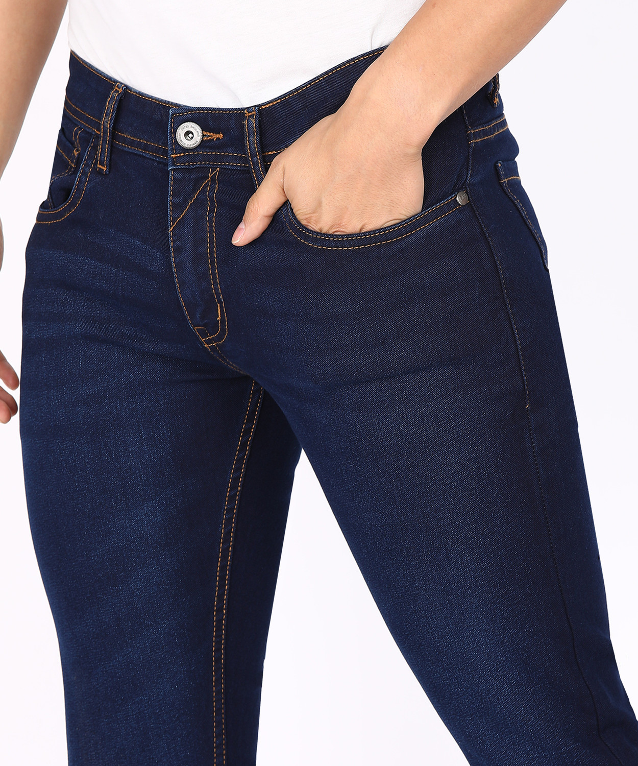 Image of PETER ENGLAND Slim Men Dark Blue Jeans