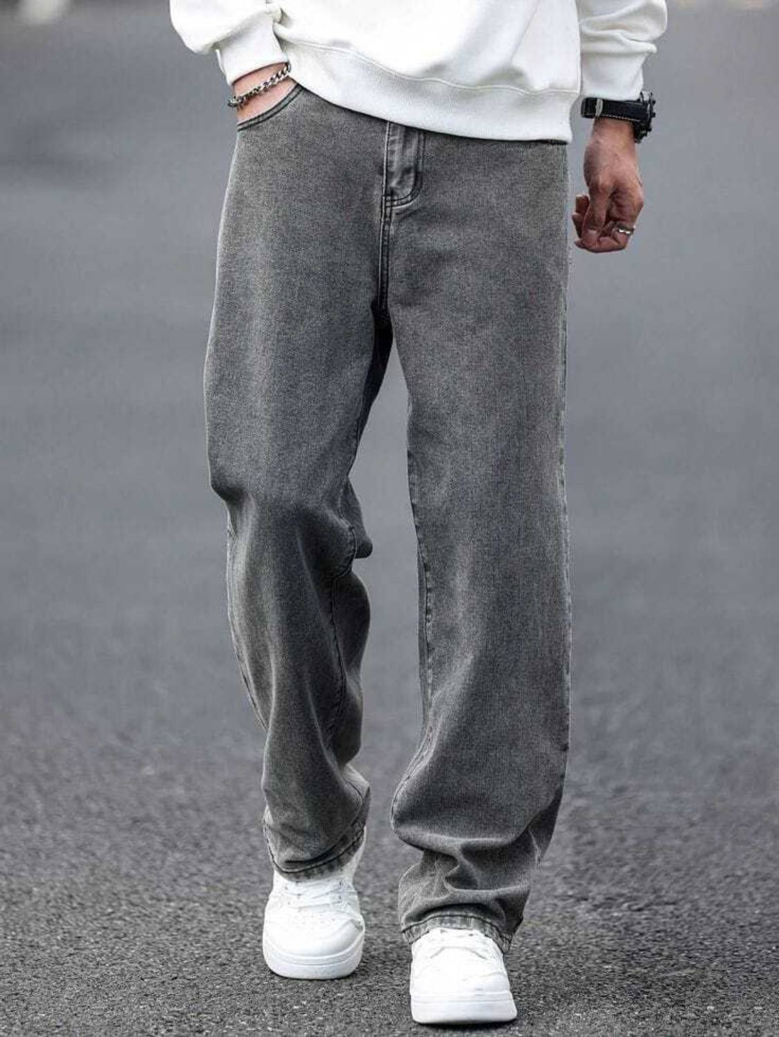 CABRRR Loose Fit Men Grey Jeans Pack of 4 - Image 2