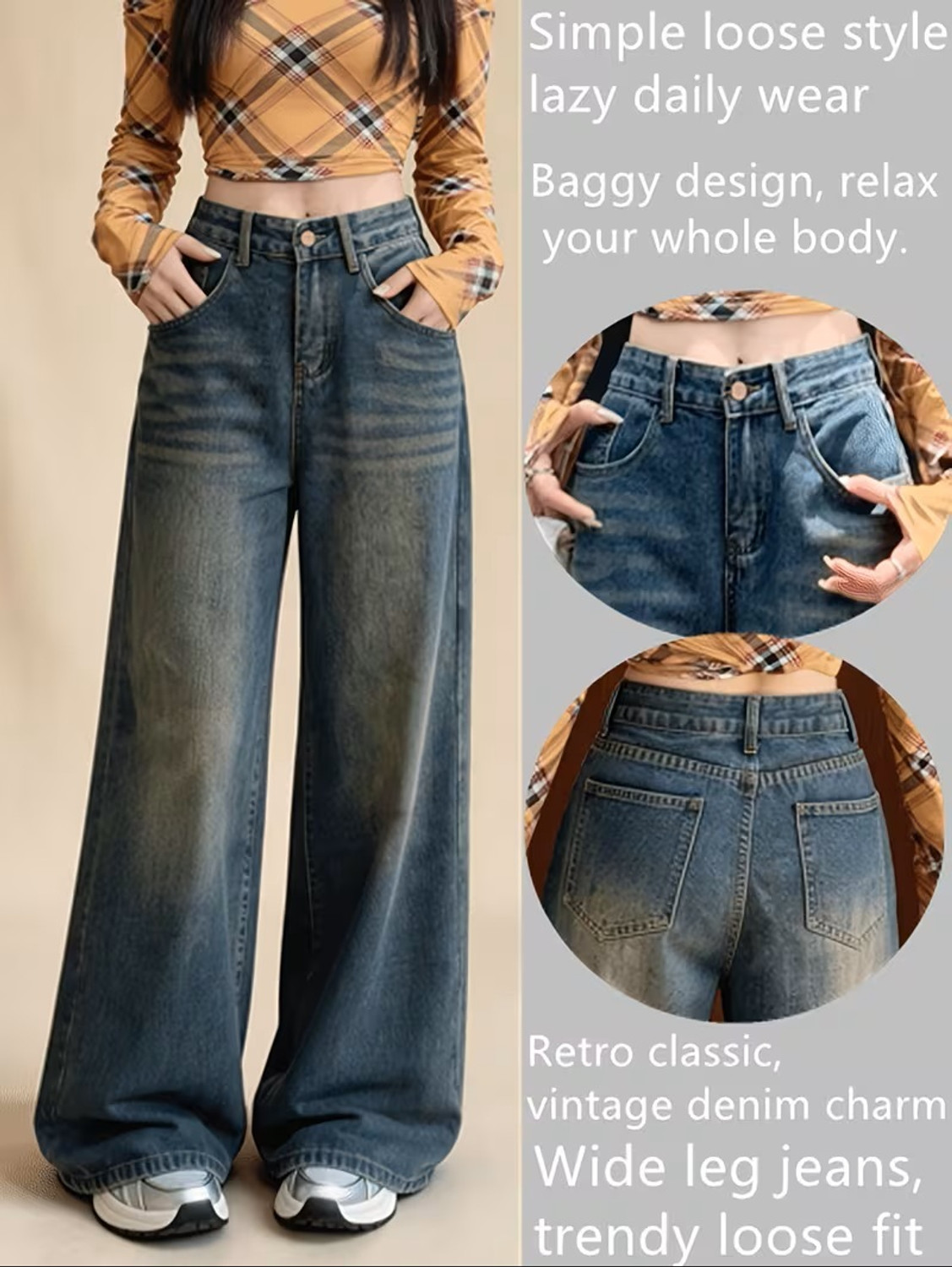Image of HUNTER & HAYES Baggy Fit Women Light Green Jeans