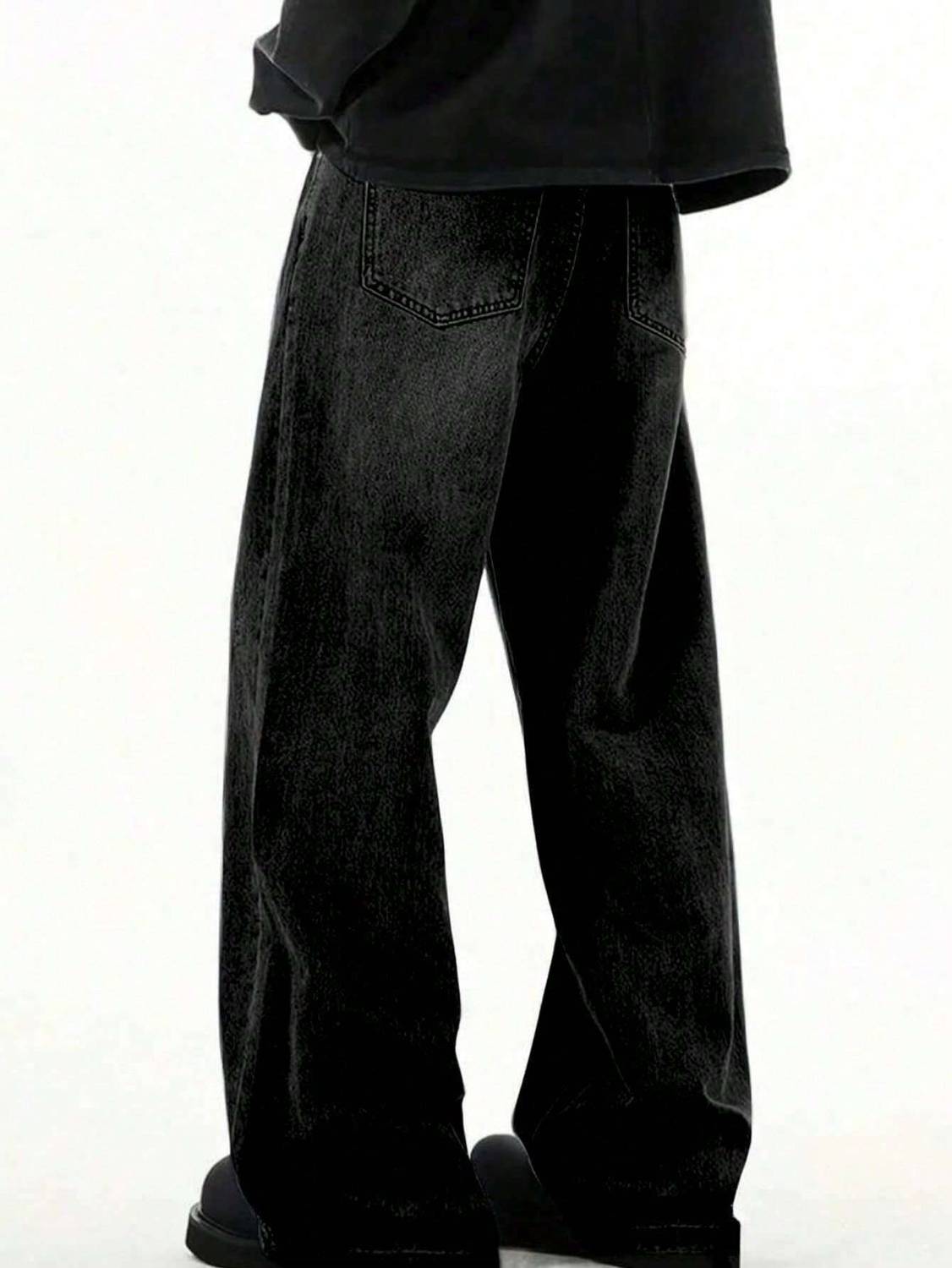 YAMEET Baggy Fit Black Jeans - Image 2
