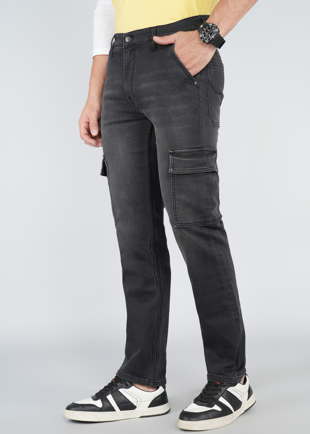 Image of Pepe Jeans Straight Fit Men Black Jeans