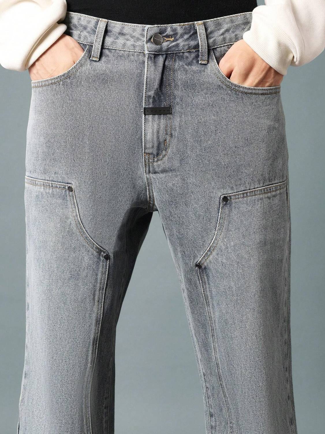 Leriya Men Grey Relaxed Fit Jeans - Image 5