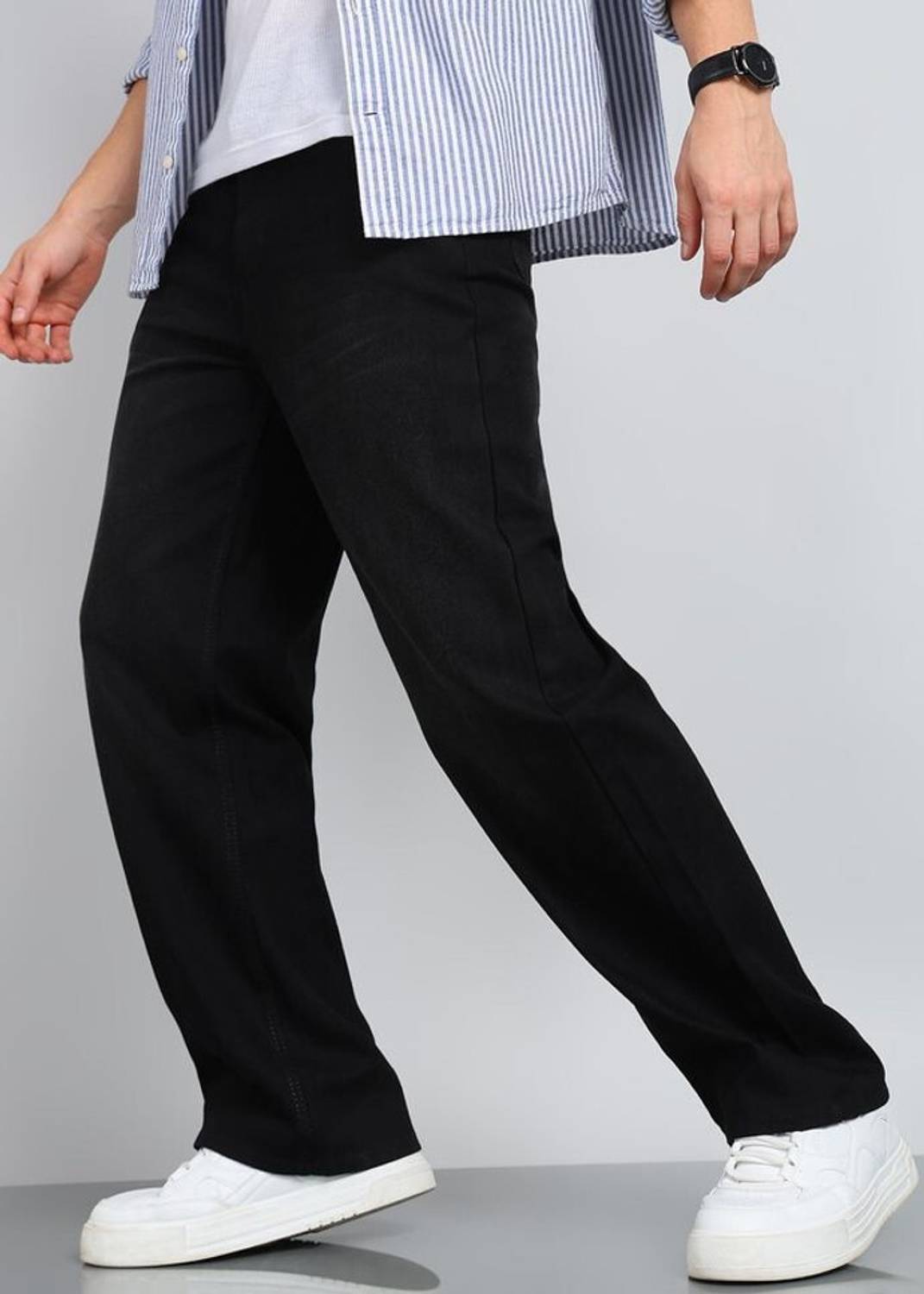 SDFLY Straight Fit Men Black Jeans - Image 5