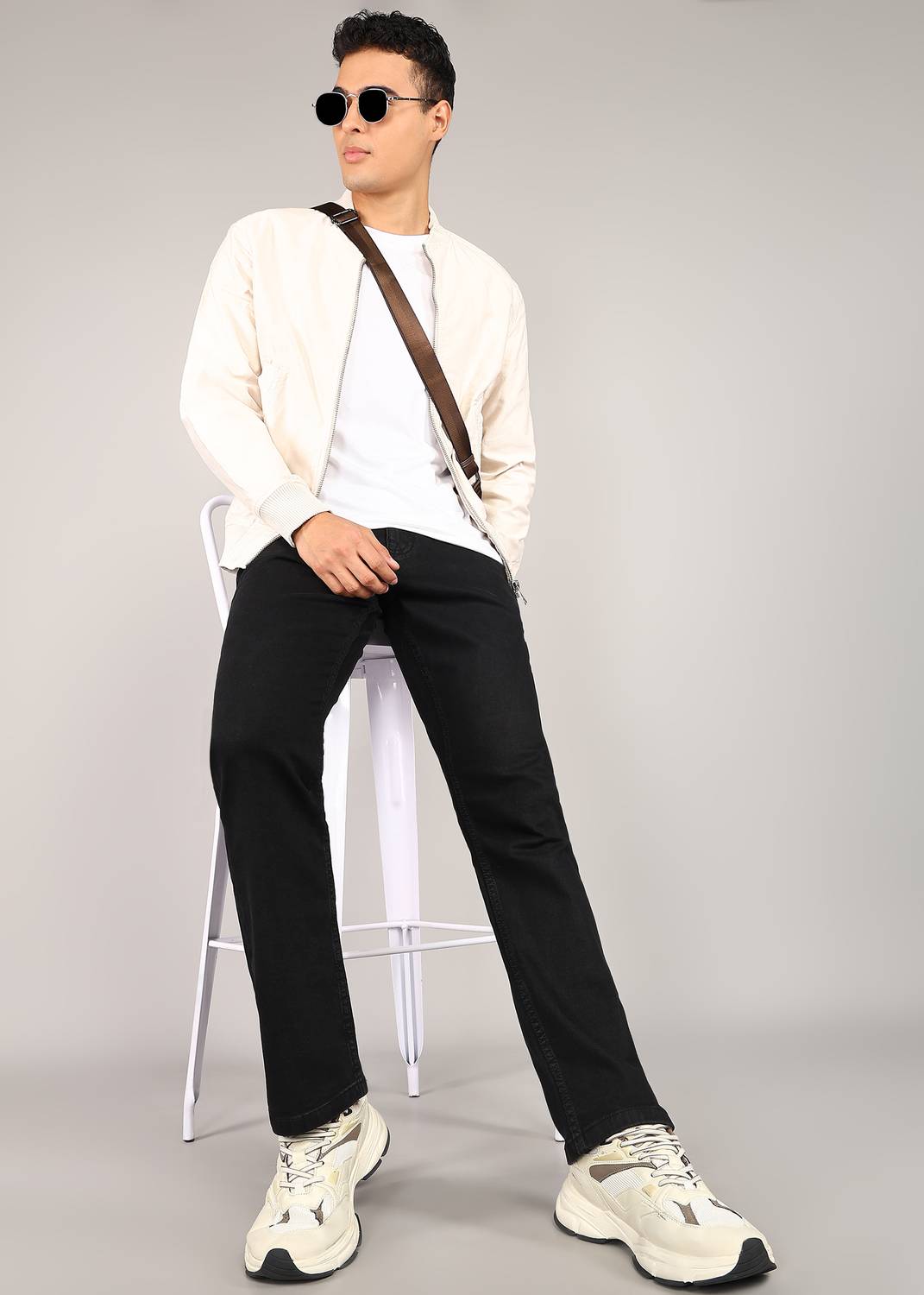 AEROPOSTALE Straight Fit Men Black Jeans
